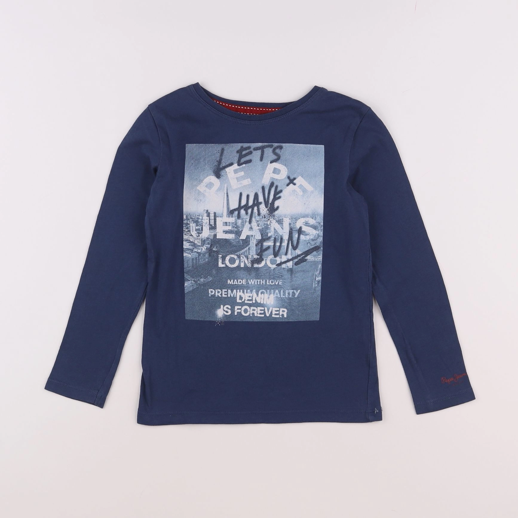 Pepe Jeans - tee-shirt bleu - 4 ans