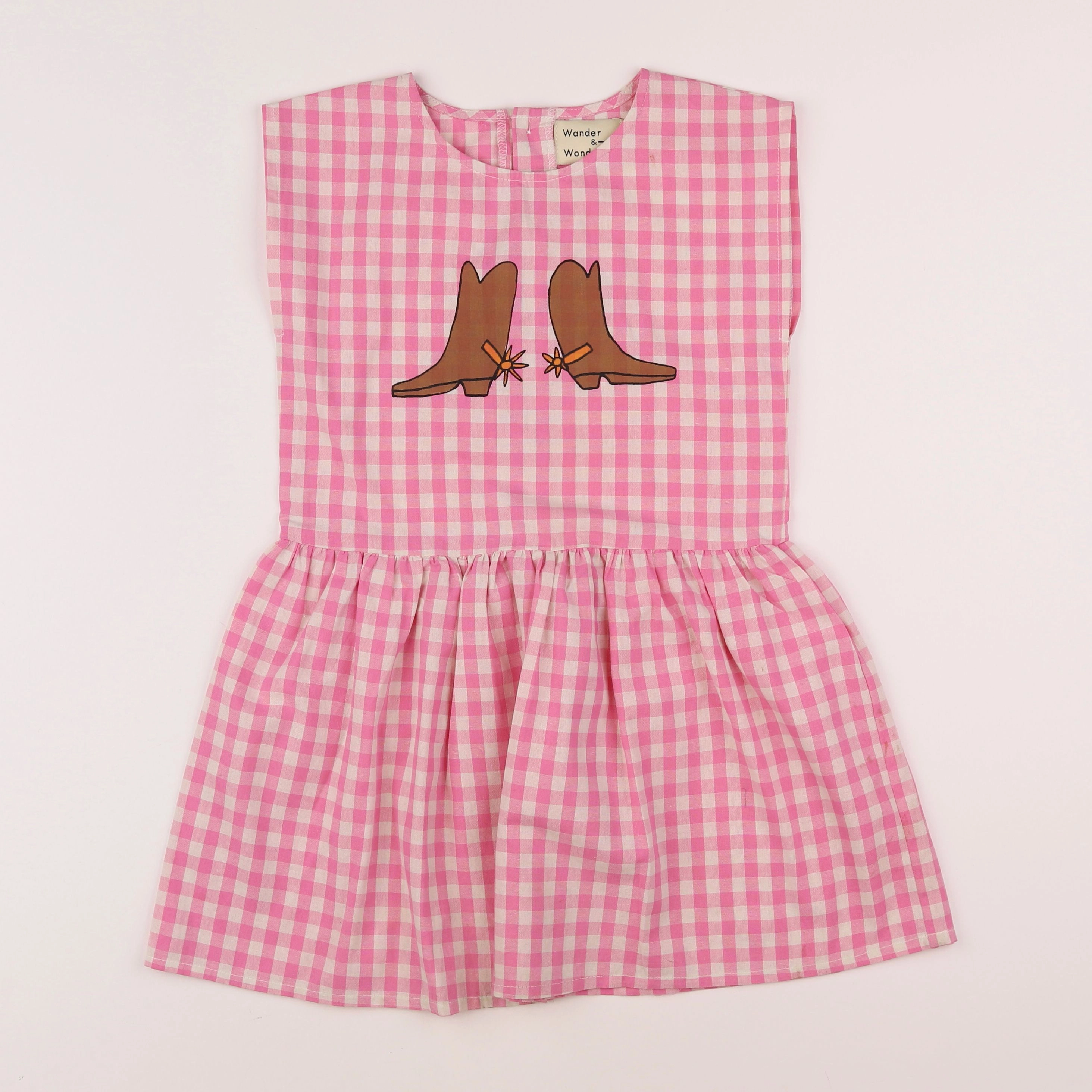 Wander & Wonder - robe rose - 6/8 ans