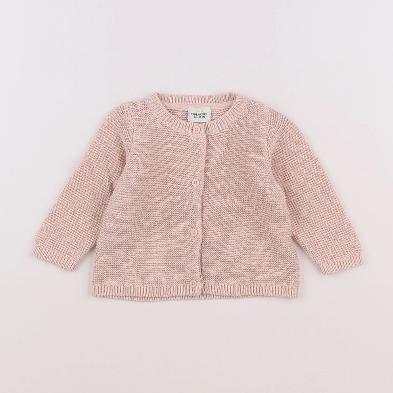 Tape à l'oeil - gilet rose - 6 mois
