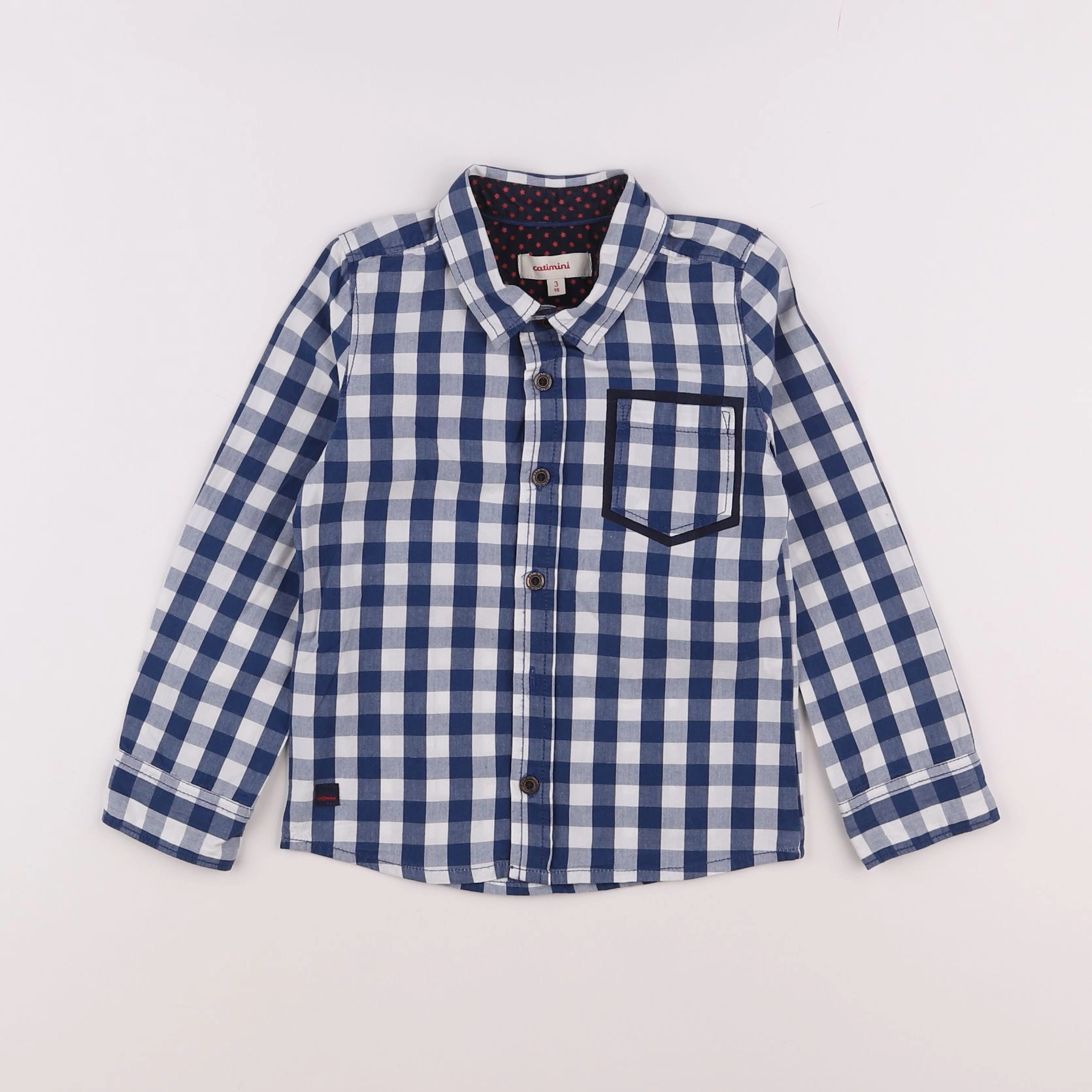 Catimini - chemise bleu - 3 ans