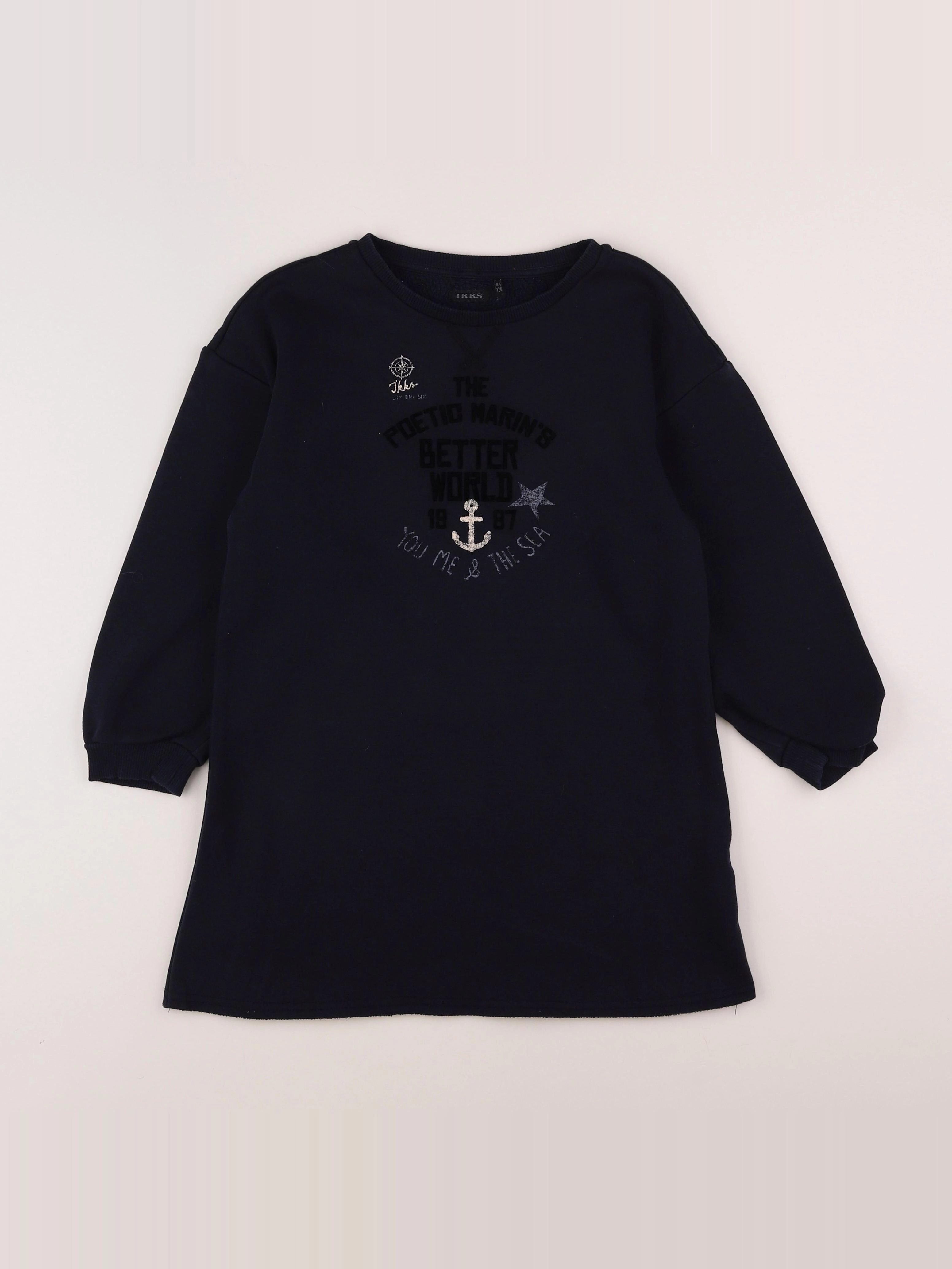 IKKS - robe bleu - 8 ans