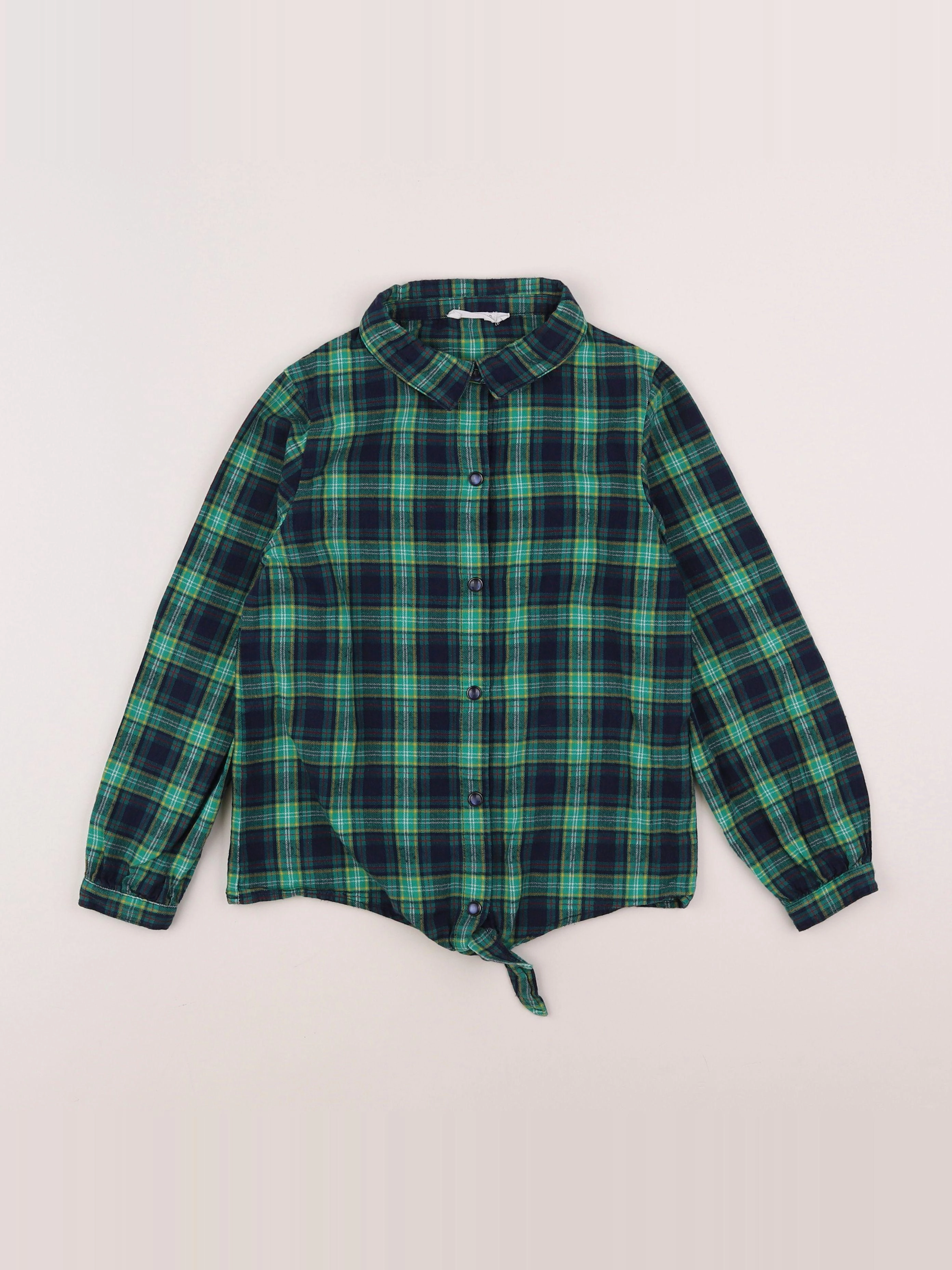 Little Cigogne - chemise vert - 8 ans