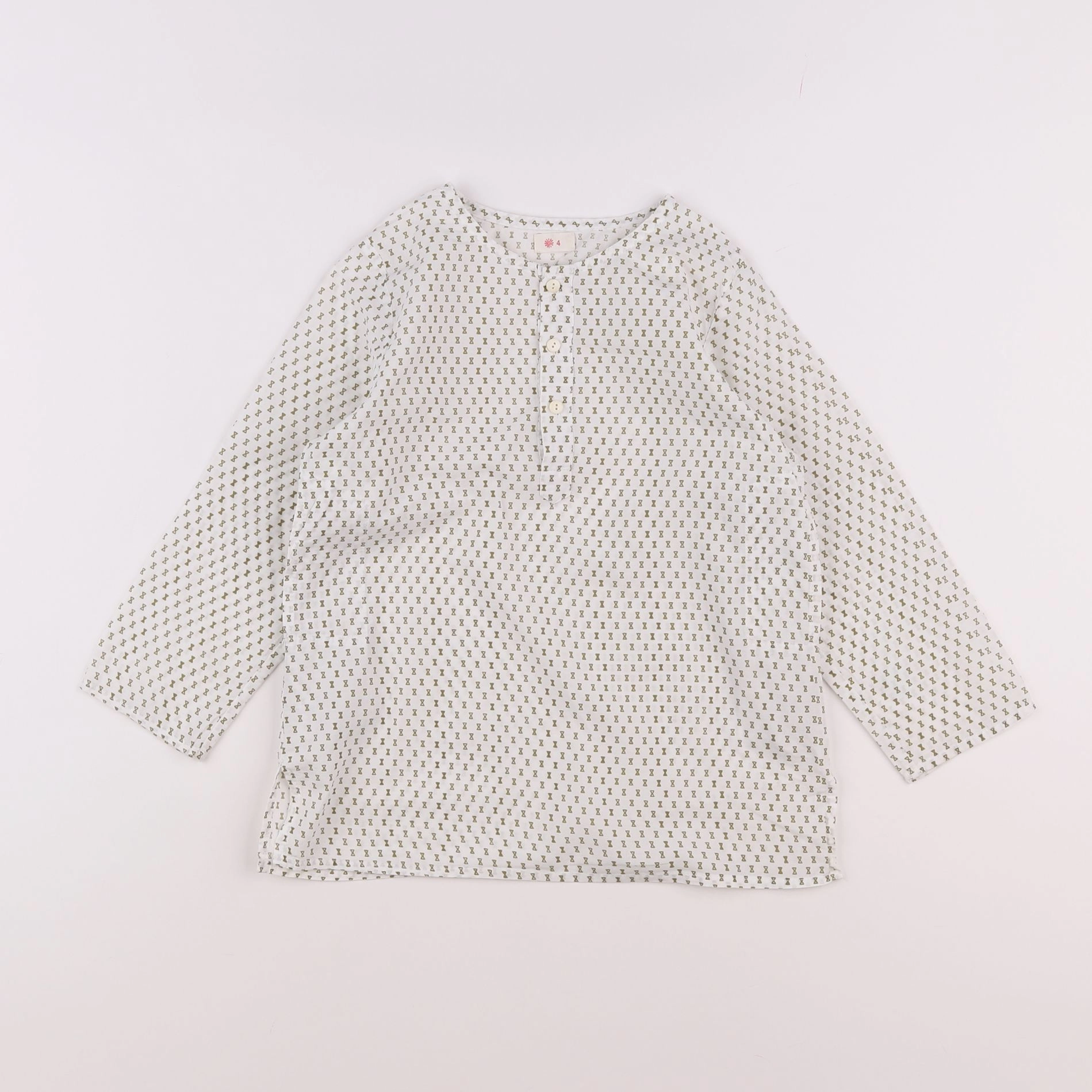 Sunchild - blouse blanc, vert - 4 ans