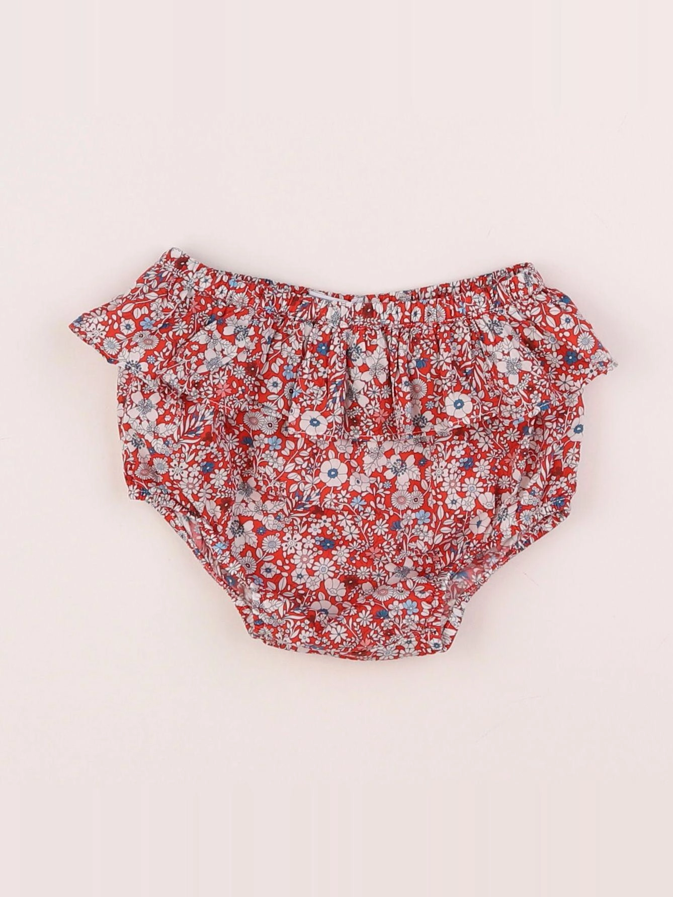 Jacadi - bloomer liberty rouge, blanc - 12 mois