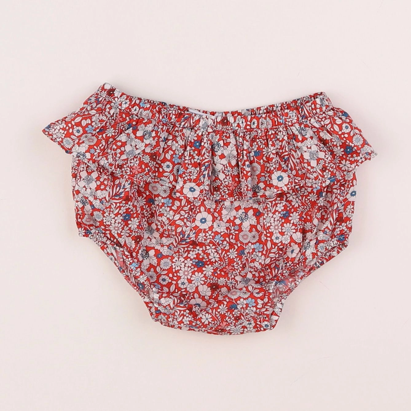 Jacadi - bloomer liberty rouge, blanc - 12 mois