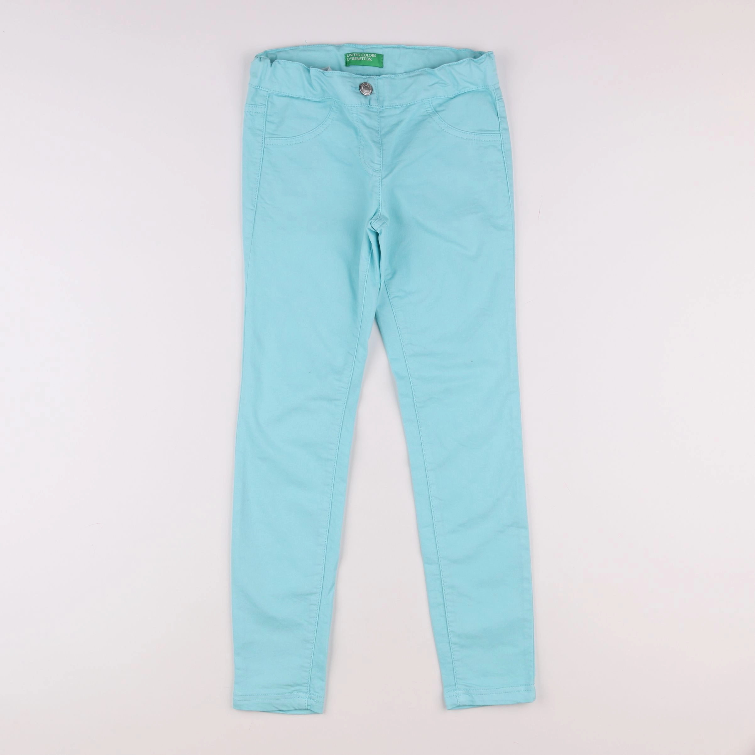 Benetton - pantalon bleu - 8/9 ans