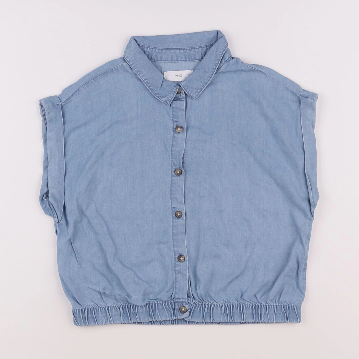 Mango - blouse bleu - 9/10 ans