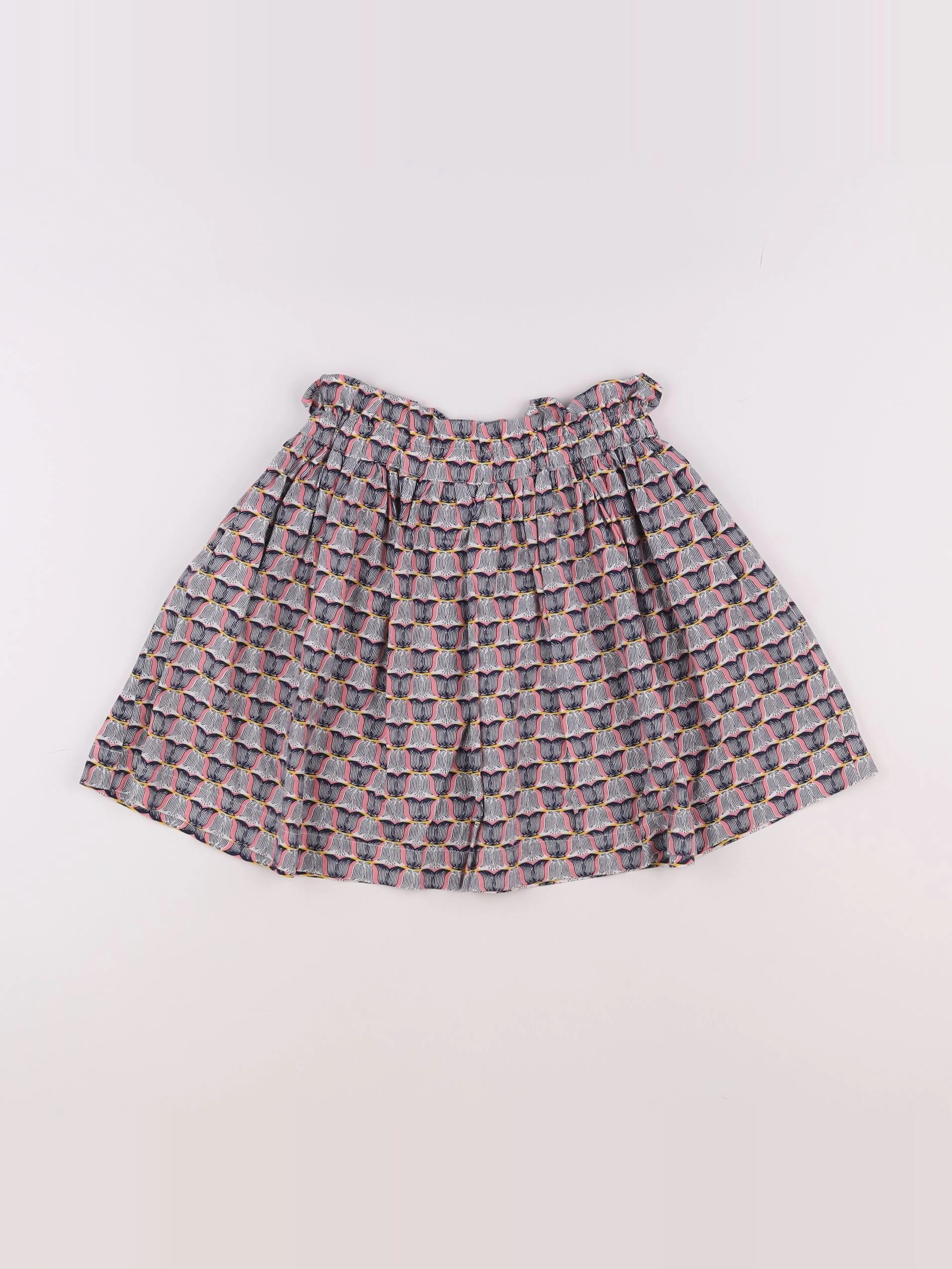 Monoprix - jupe bleu, rose - 6 ans