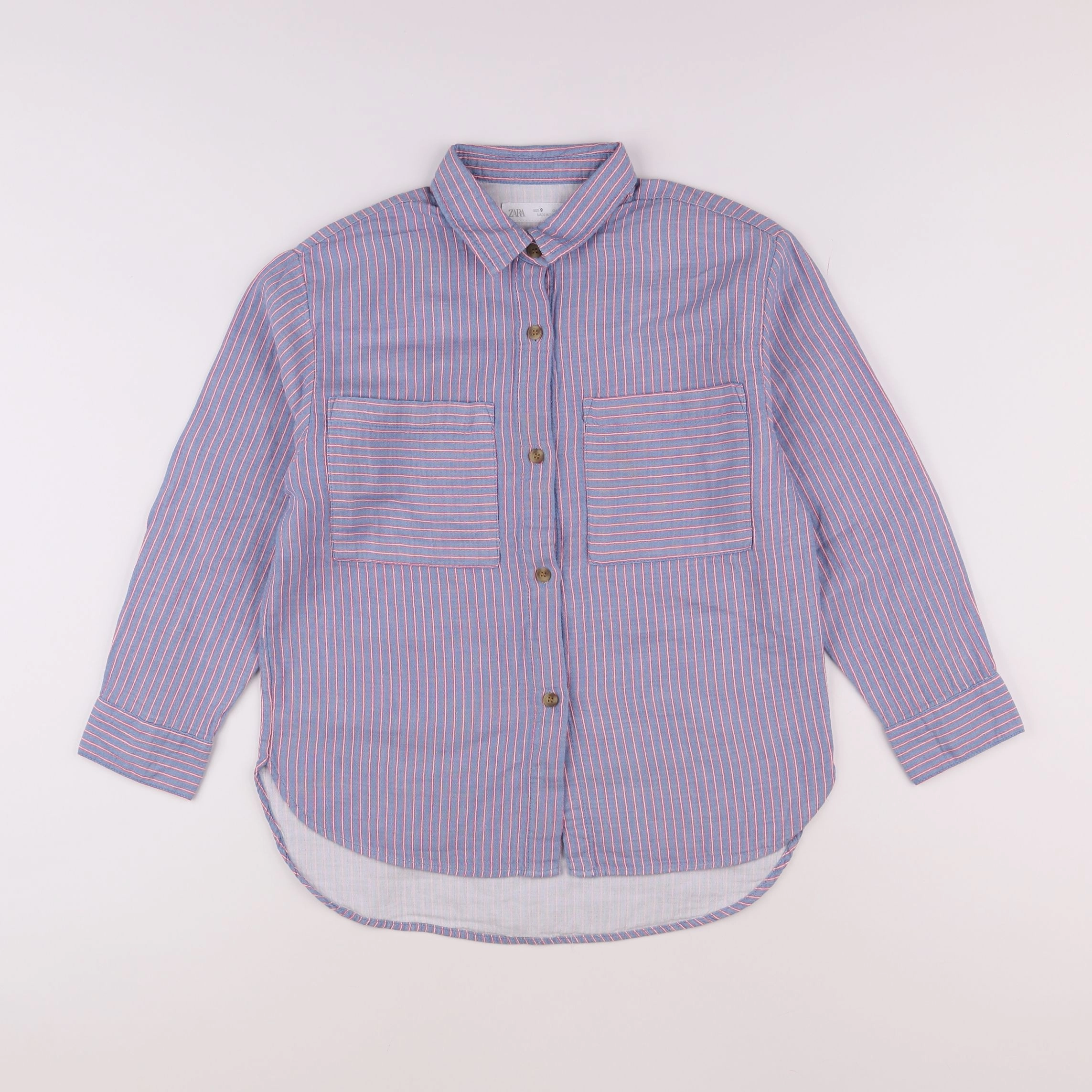 Zara - chemise bleu, rouge - 9 ans