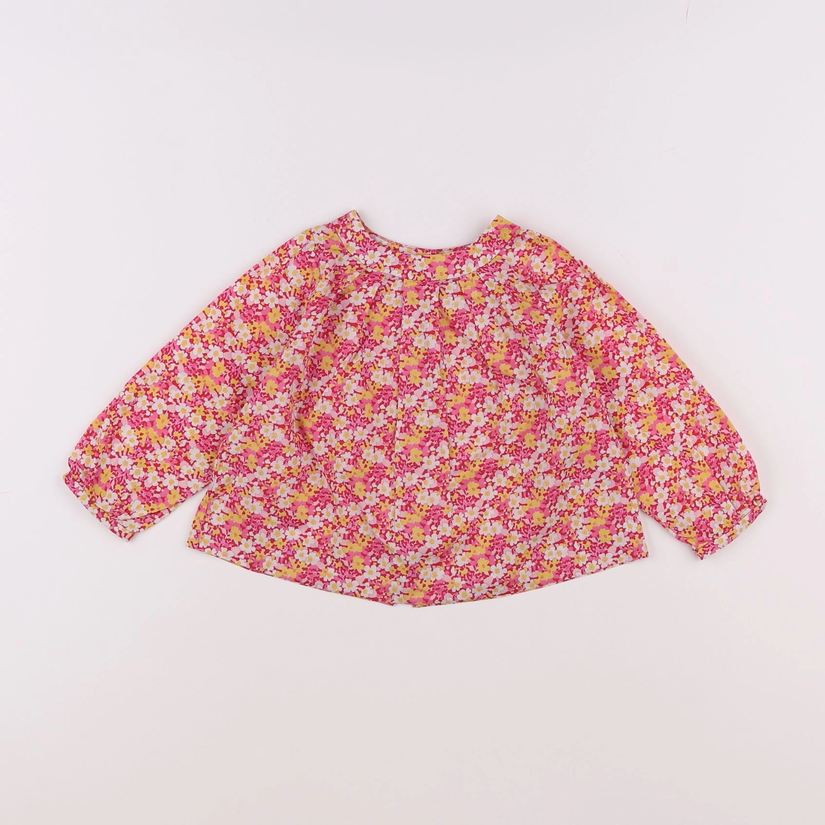 Jacadi - blouse rose, jaune - 12 mois