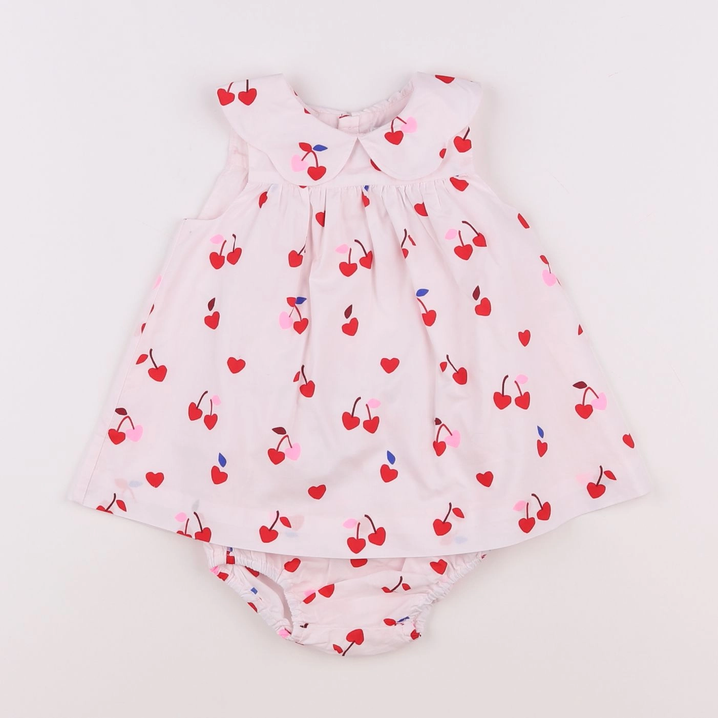 Jacadi - robe rose, rouge - 6 mois