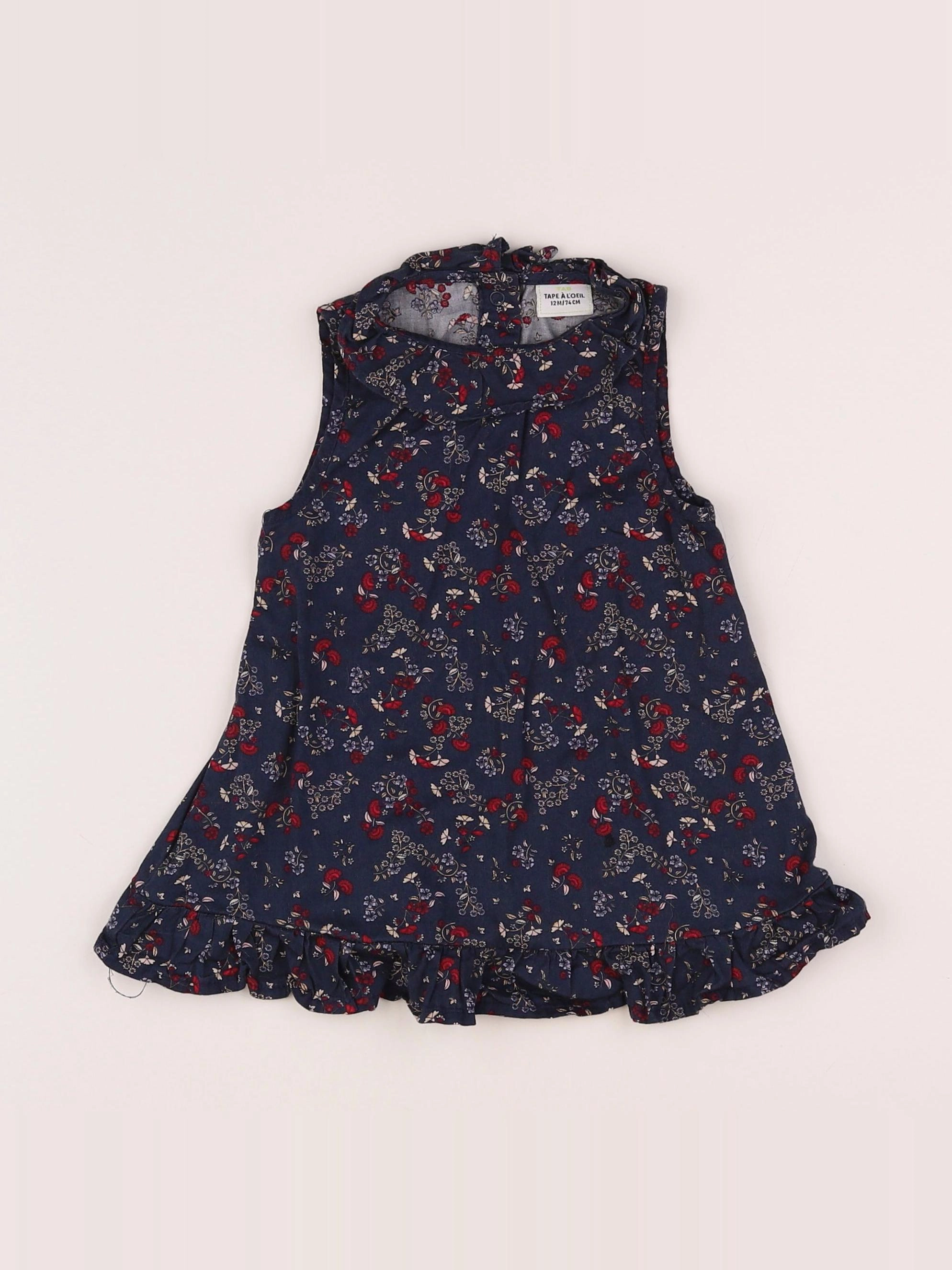 Tape à l'oeil - robe bleu - 12 mois