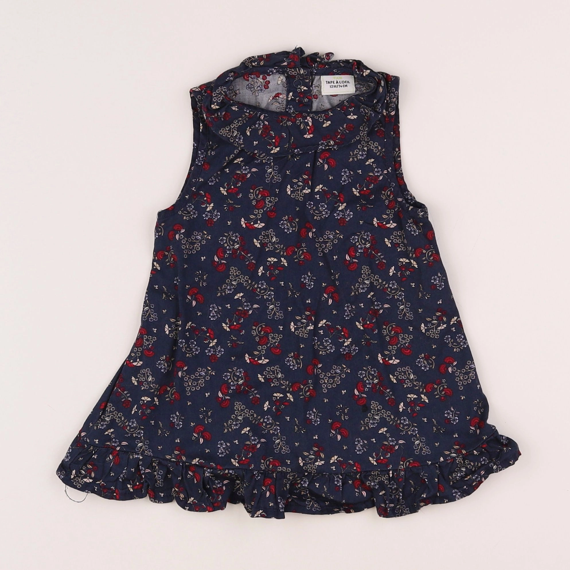 Tape à l'oeil - robe bleu - 12 mois