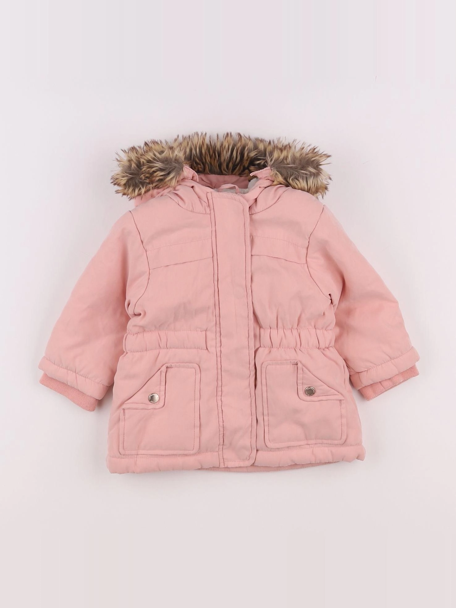 Vertbaudet - manteau rose - 9 mois