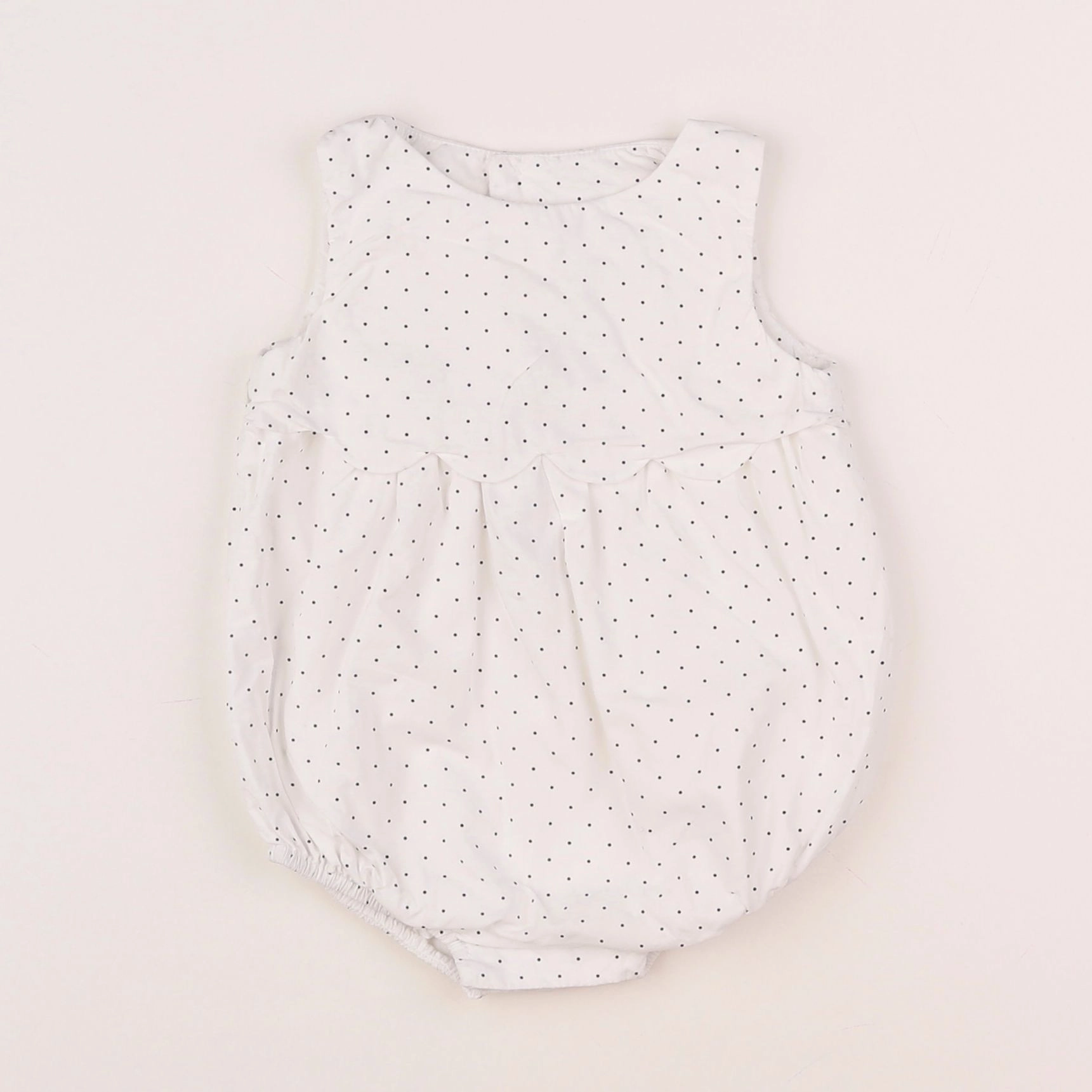 Jacadi - combinaison blanc, bleu - 6 mois