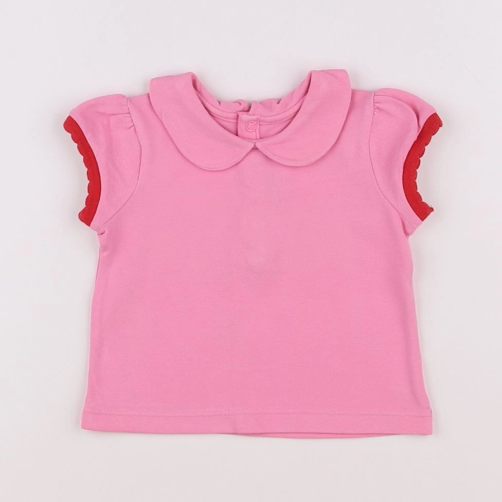 Jacadi - polo rose - 6 mois