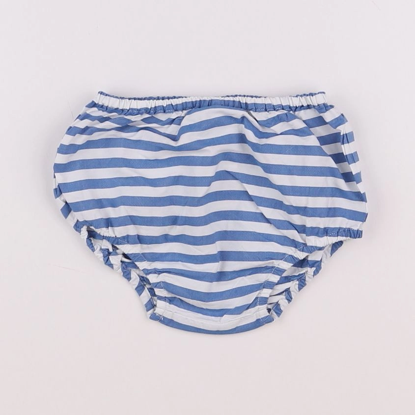 Jacadi - bloomer blanc, bleu - 6 mois