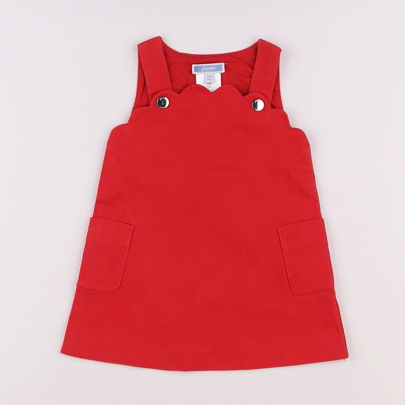 Jacadi - robe rouge - 12 mois