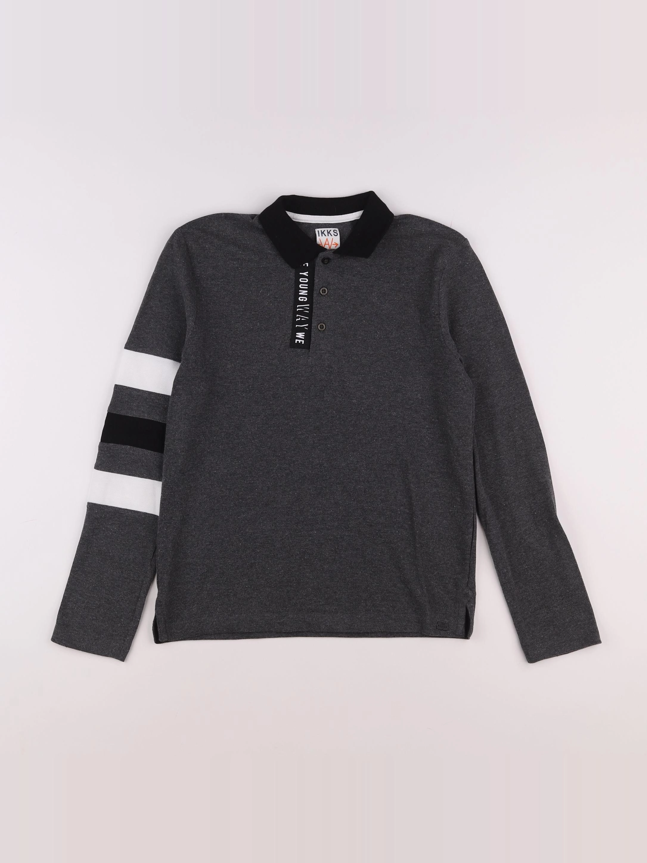 IKKS - polo gris - 12 ans