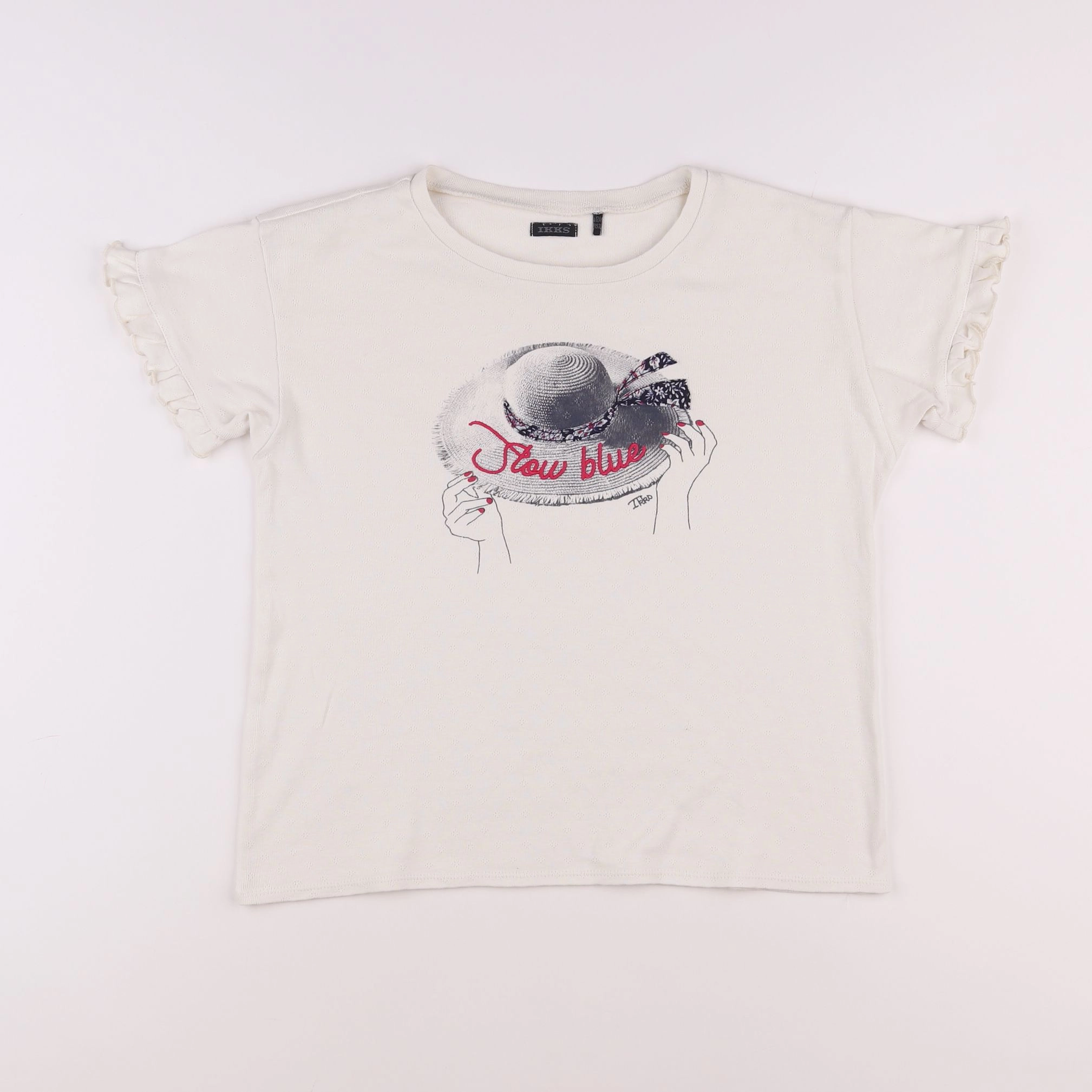 IKKS - tee-shirt beige - 12 ans