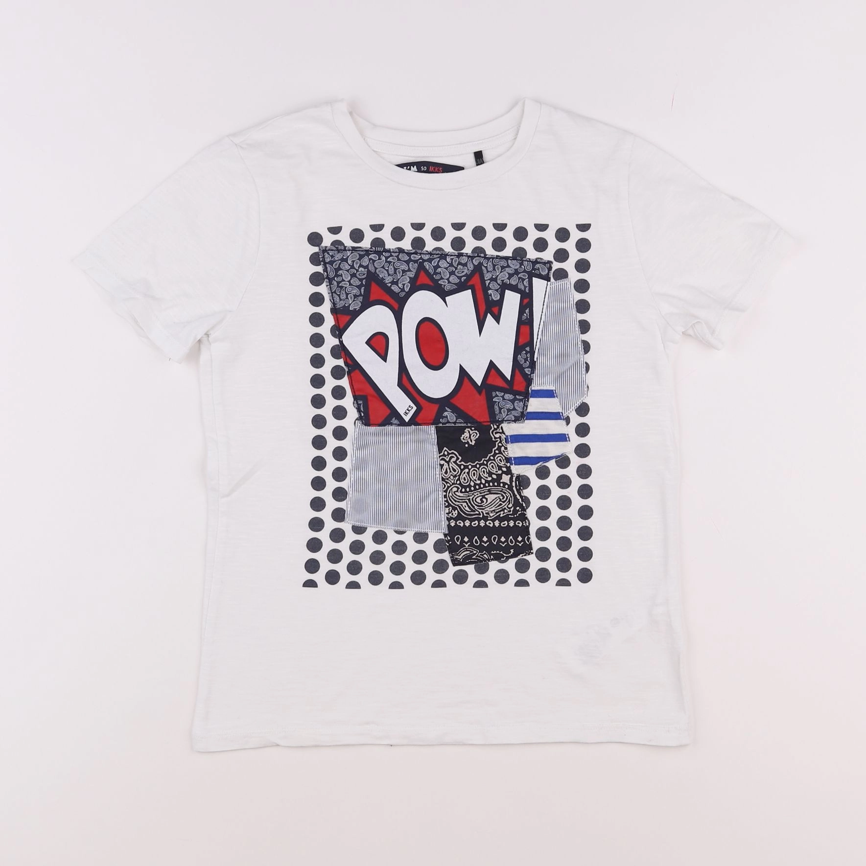 IKKS - tee-shirt blanc - 8 ans