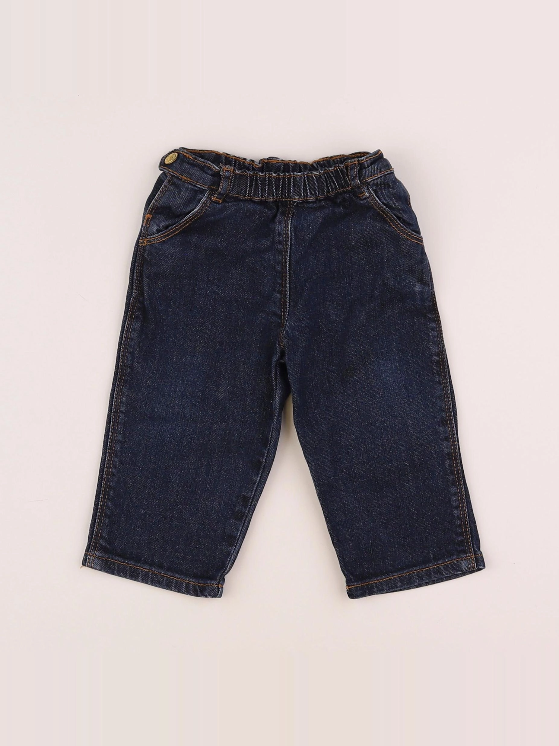 Petit Bateau - jean bleu - 12 mois