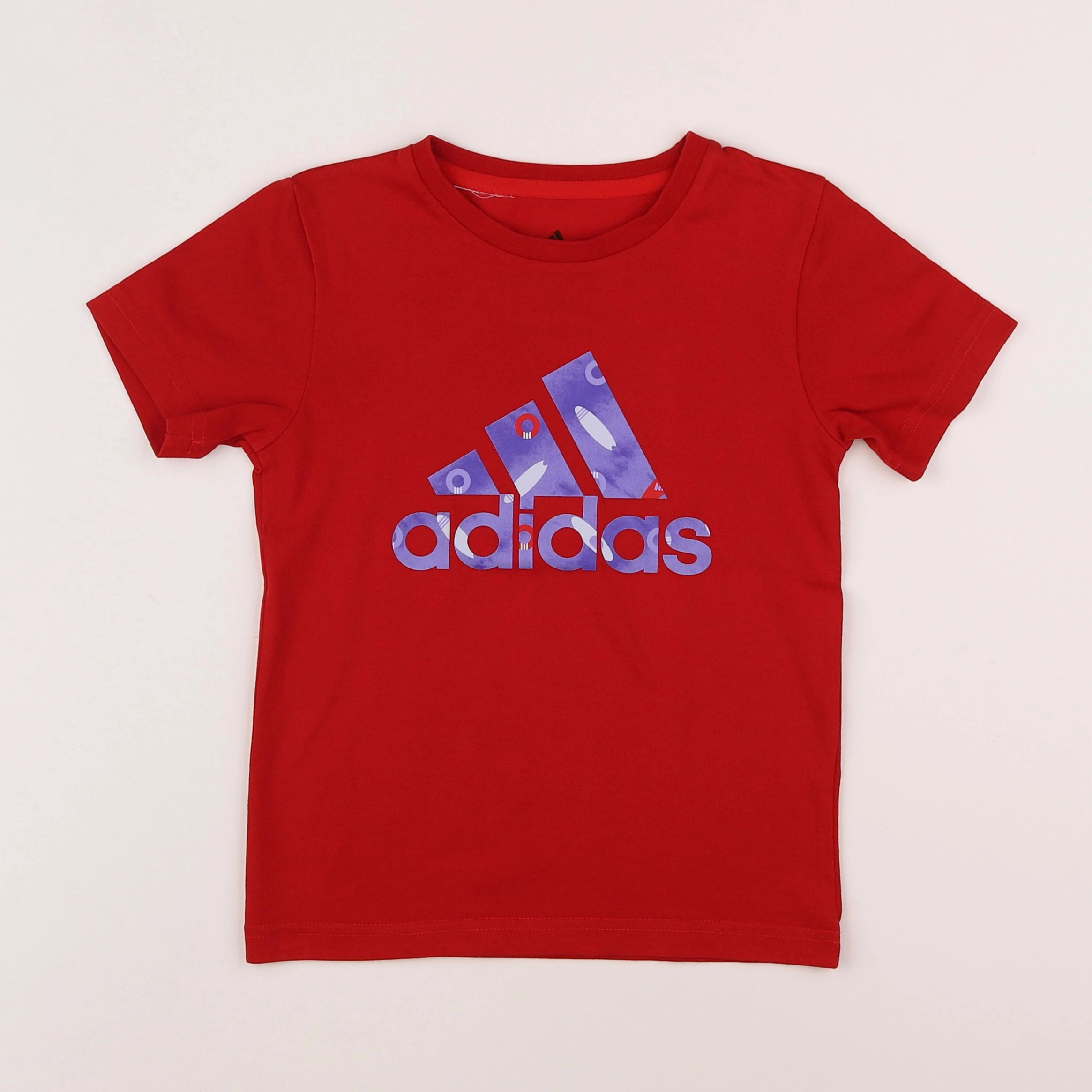 Adidas - tee-shirt rouge - 4/5 ans