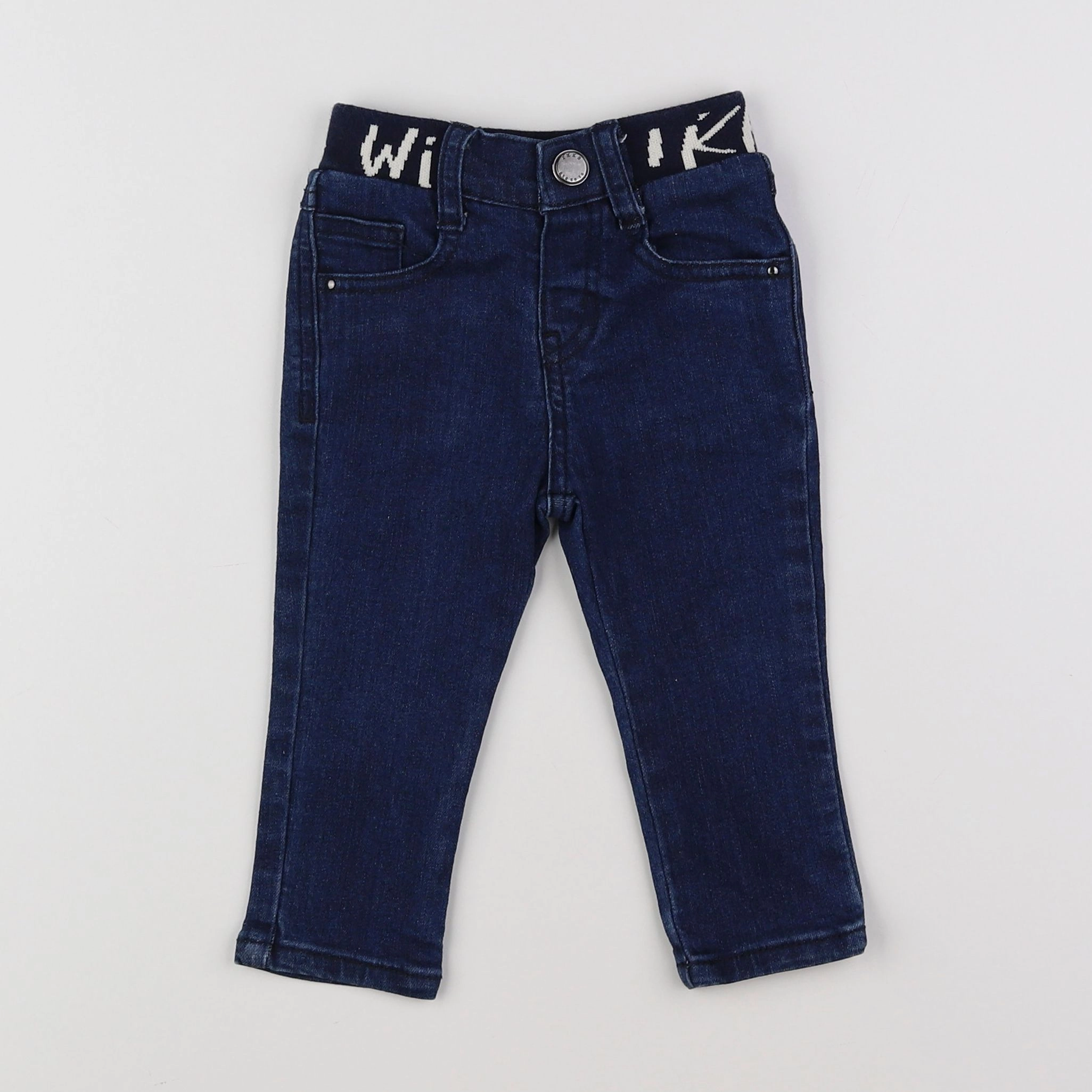 IKKS - pantalon bleu - 12 mois