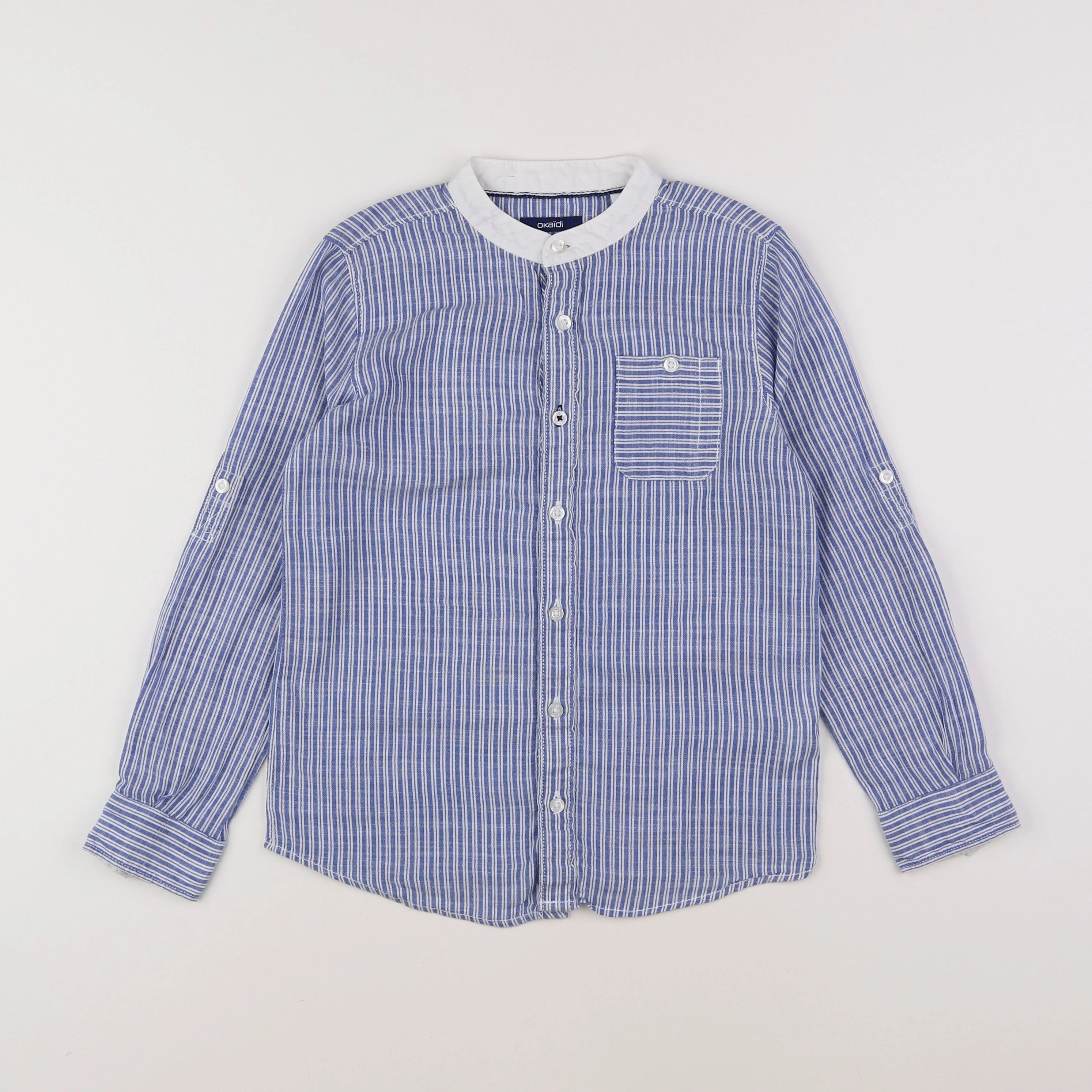 Okaidi - chemise bleu - 8 ans
