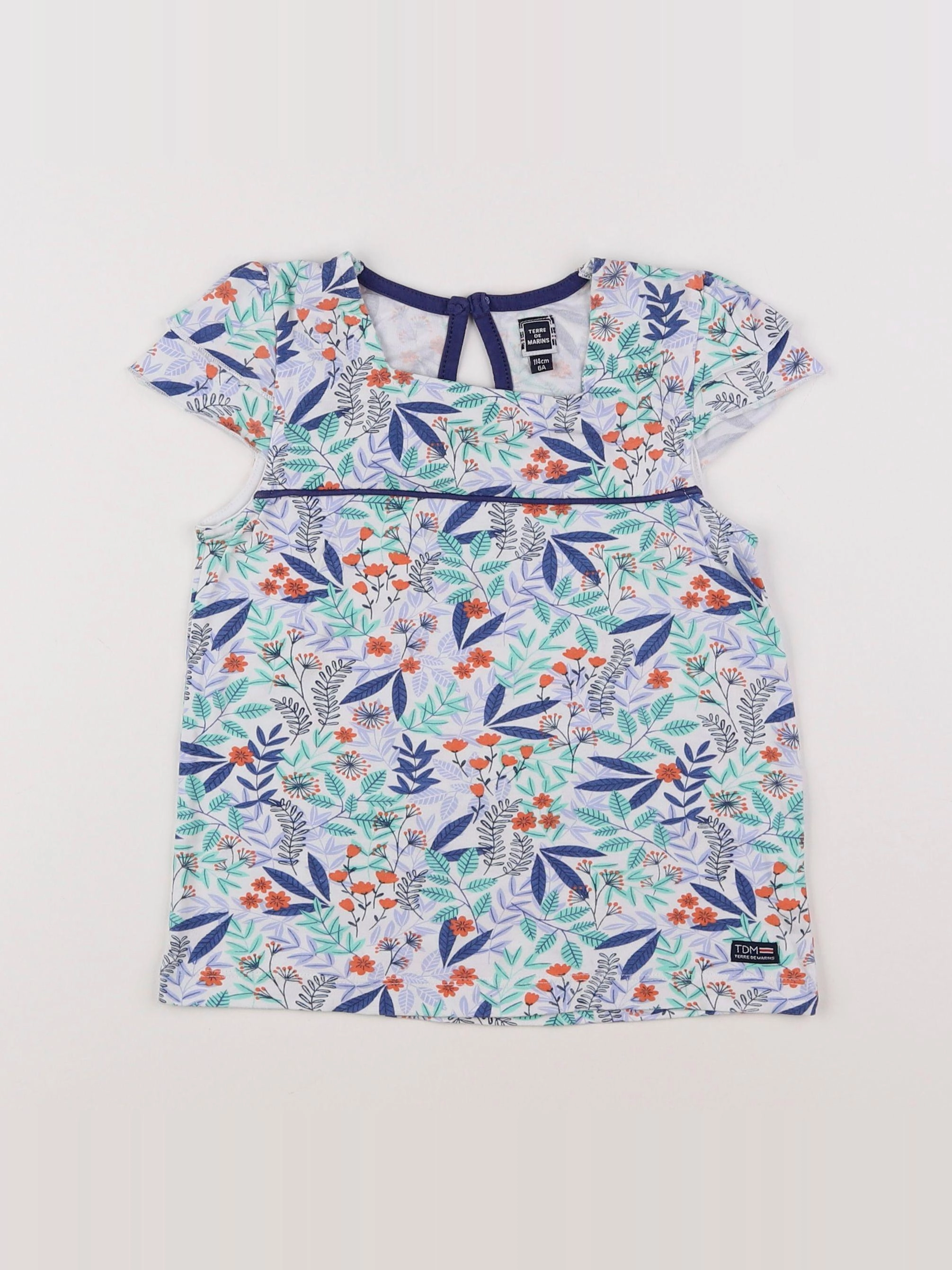 Terre de marins - blouse bleu - 6 ans