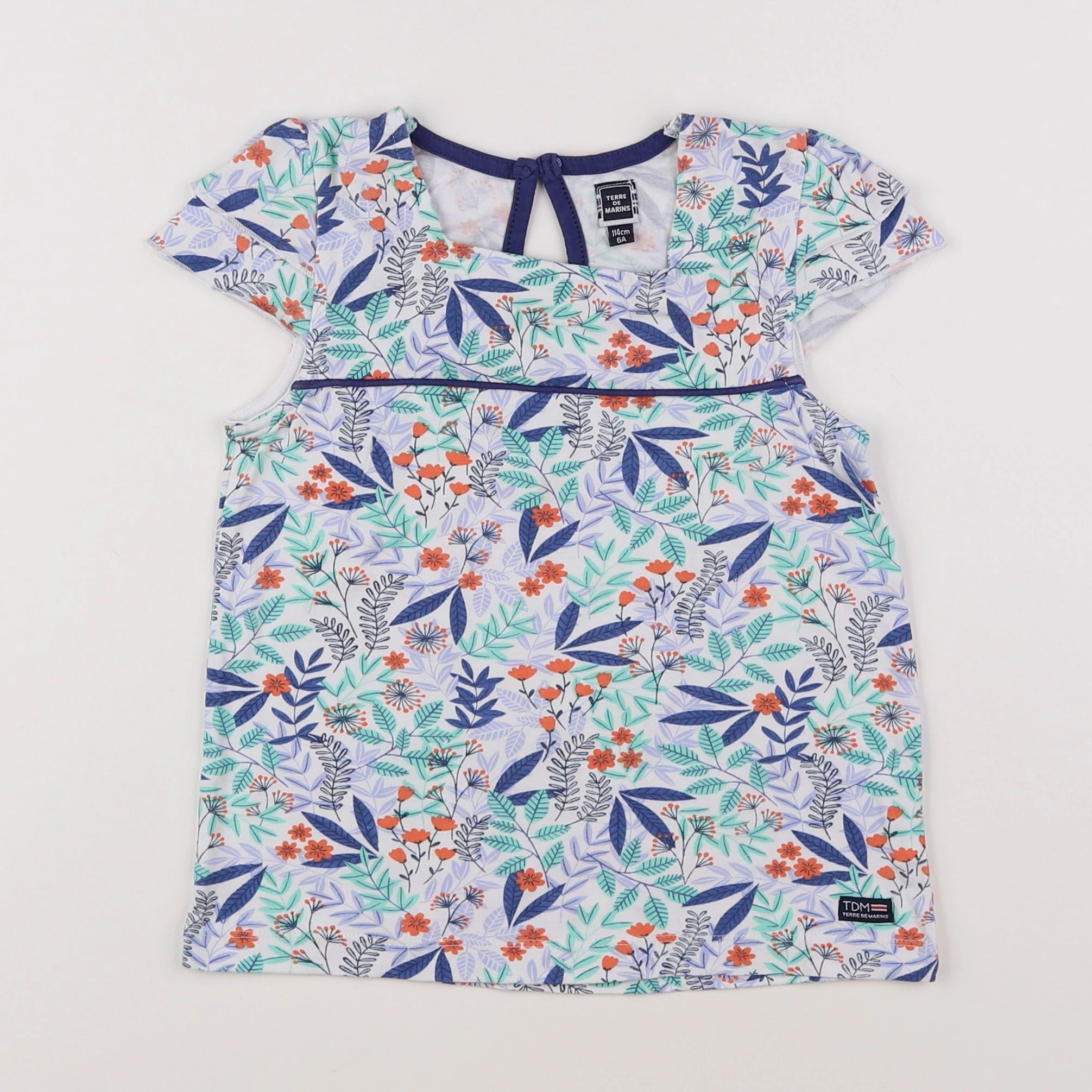 Terre de marins - blouse bleu - 6 ans