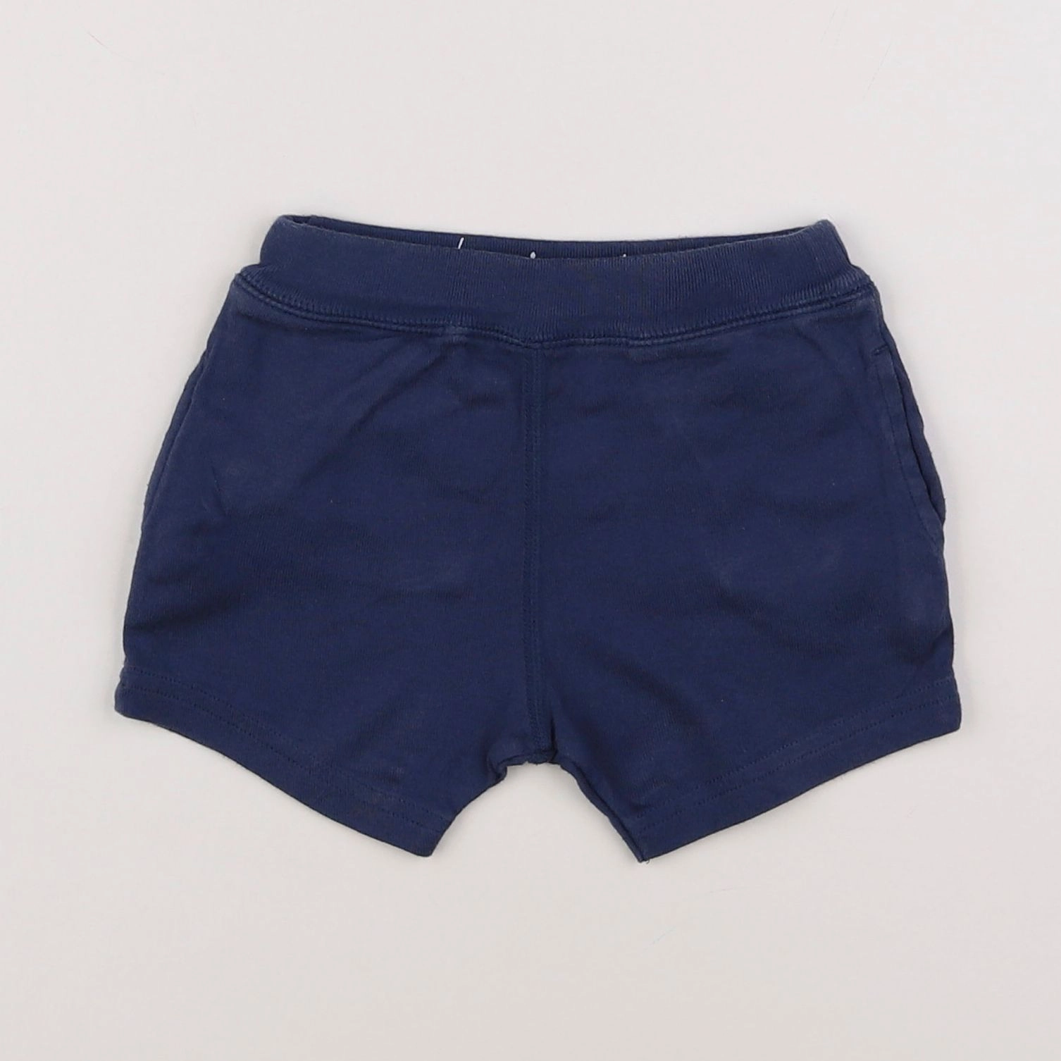 Petit Bateau - short bleu - 6 mois