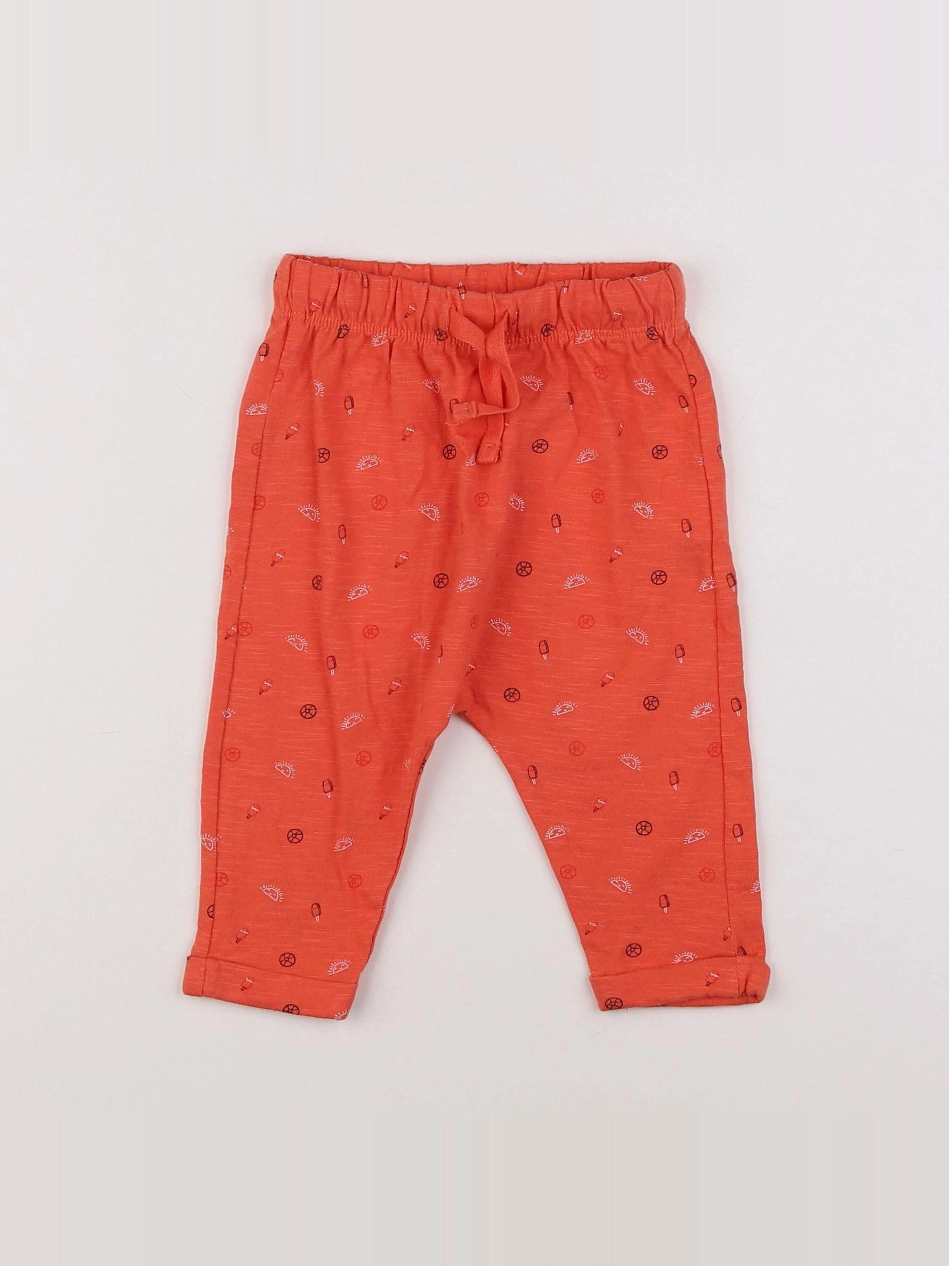 Tape à l'oeil - pantalon orange - 9 mois