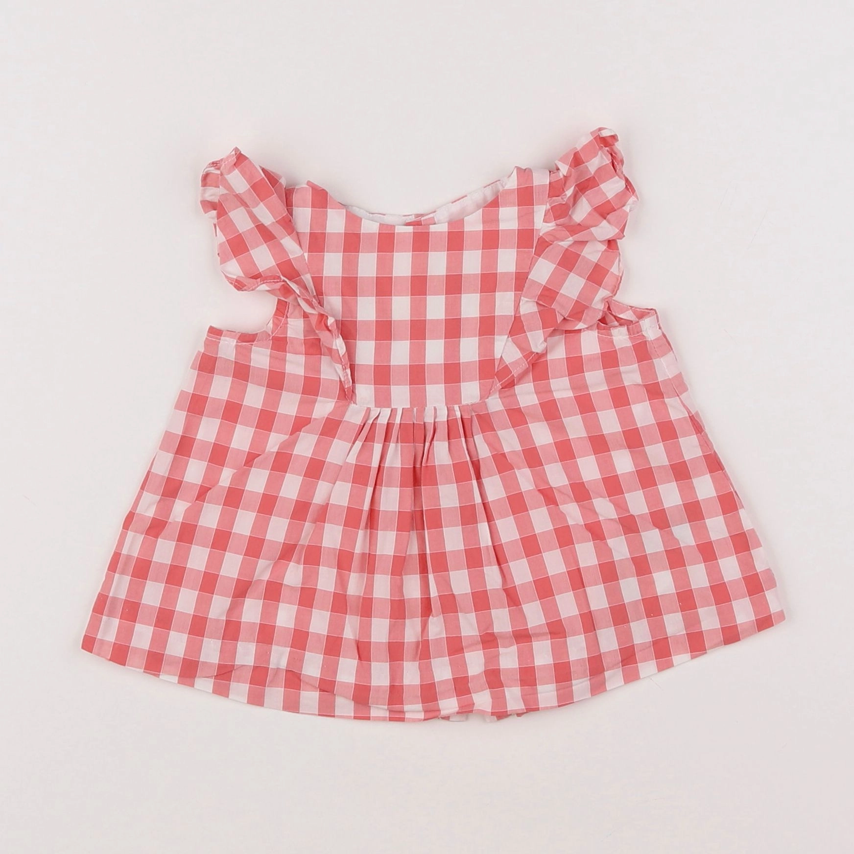 Jacadi - blouse blanc, rose - 6 mois