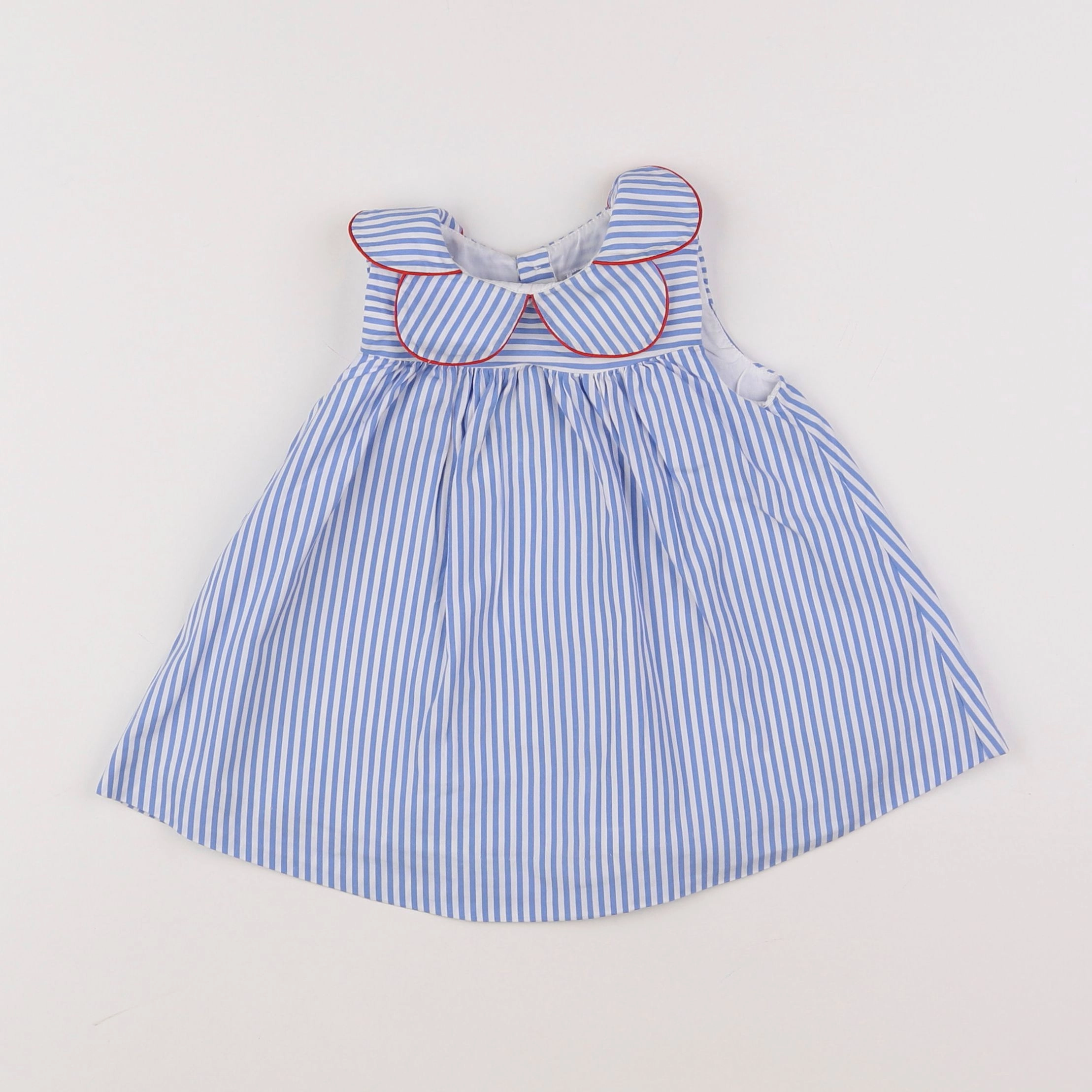 Jacadi - robe bleu, blanc - 6 mois