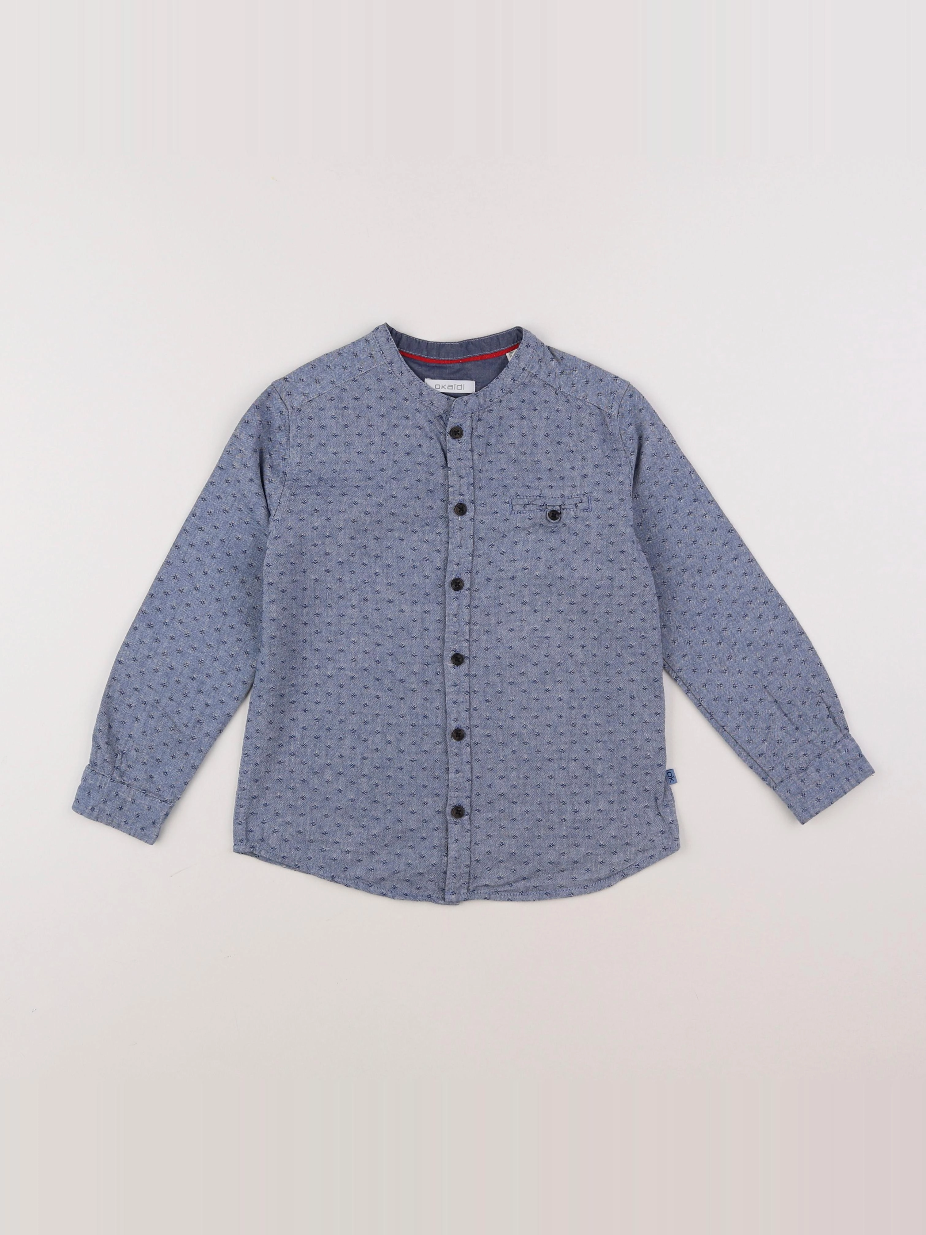 Okaidi - chemise bleu - 6 ans