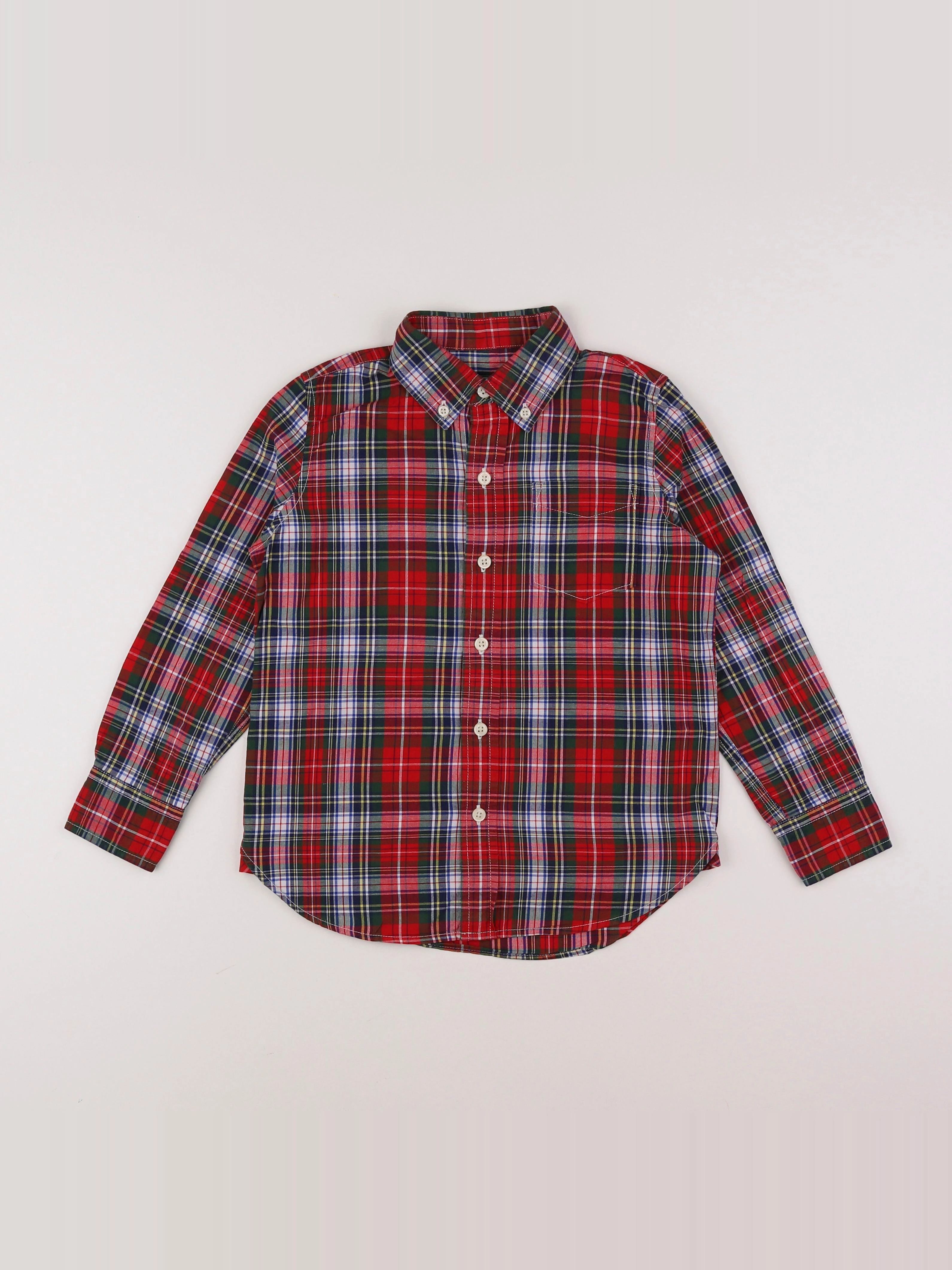 GAP - chemise rouge - 4/5 ans