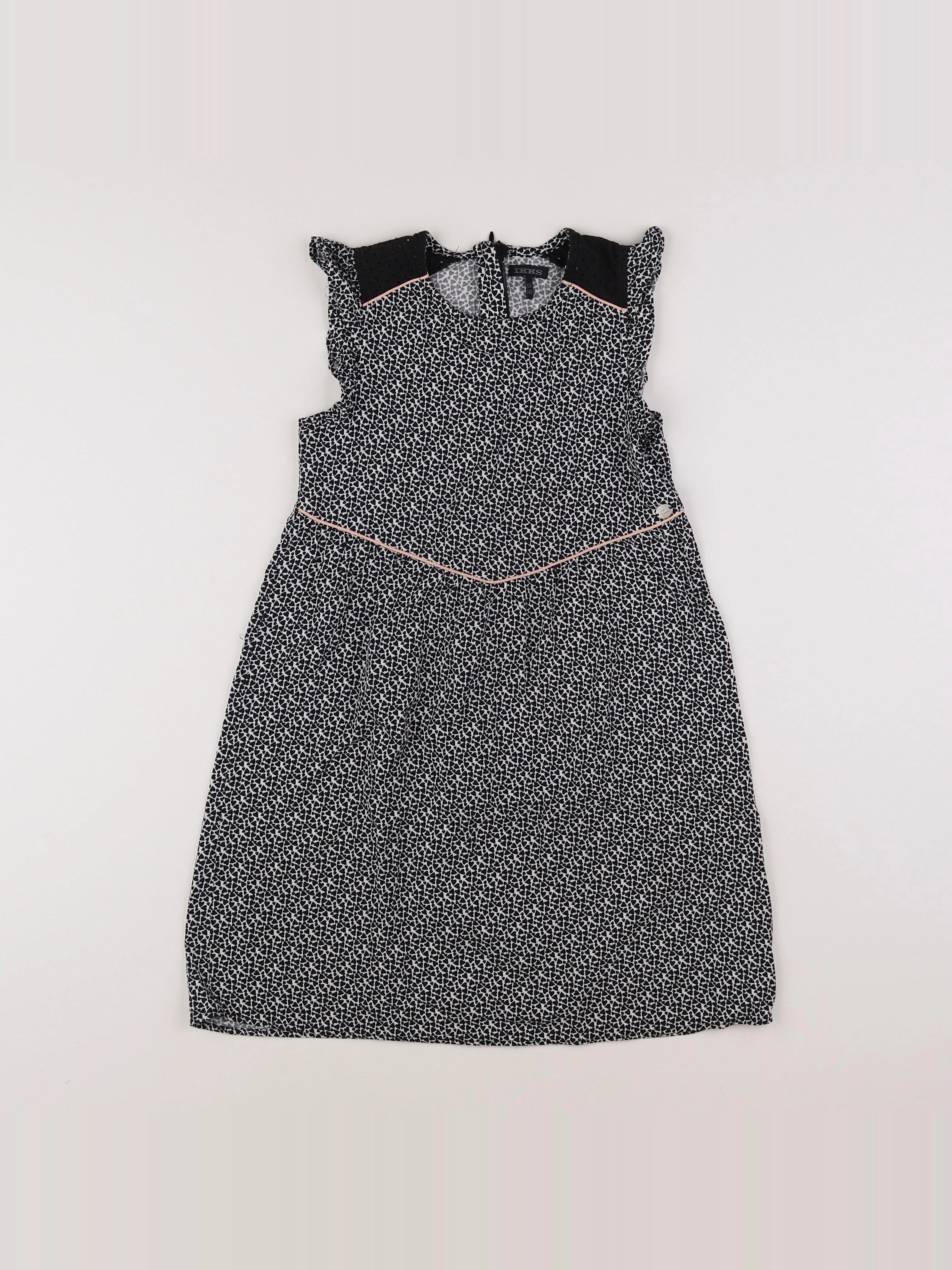 IKKS - robe noir - 10 ans