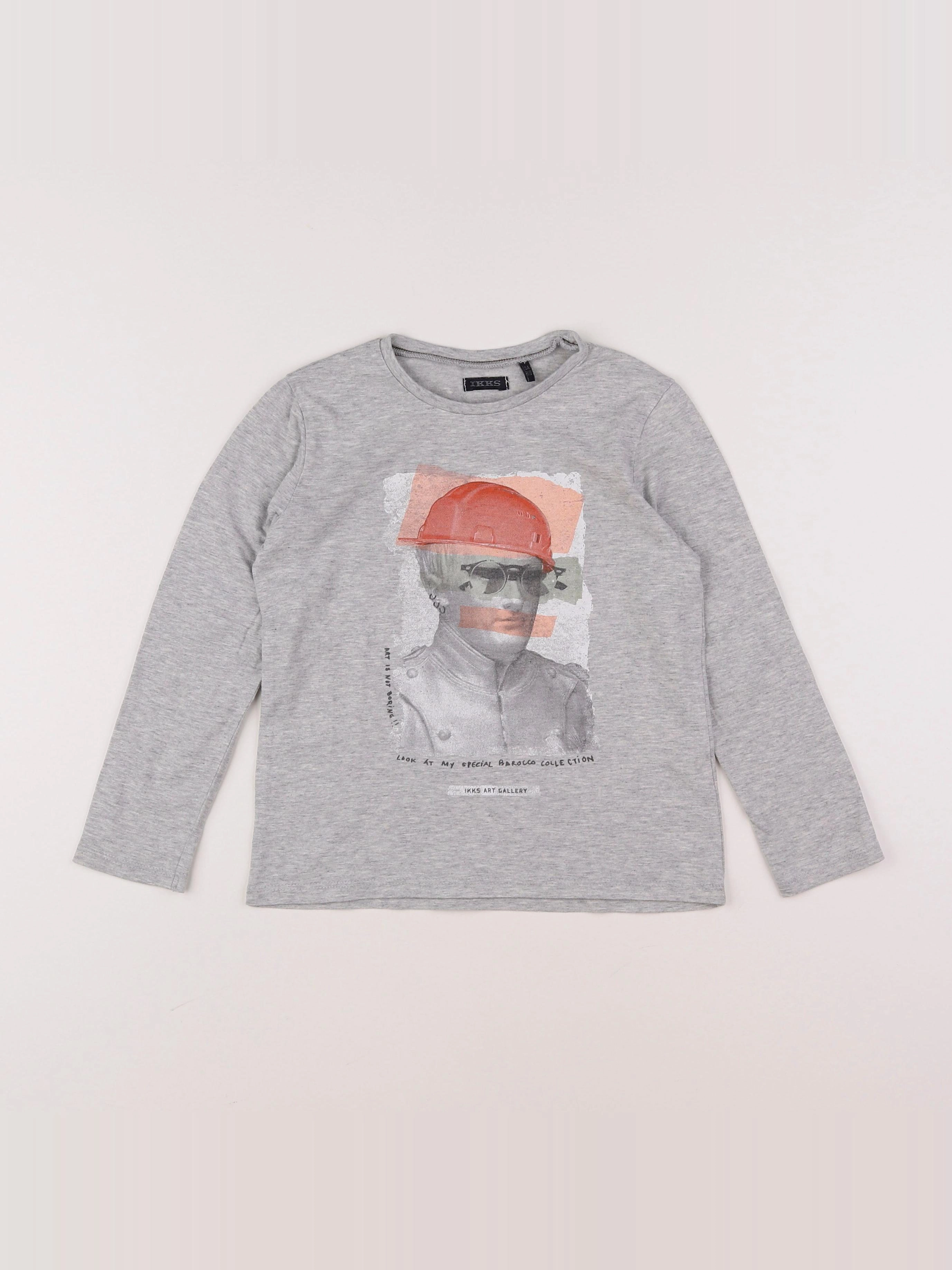 IKKS - tee-shirt gris - 5 ans