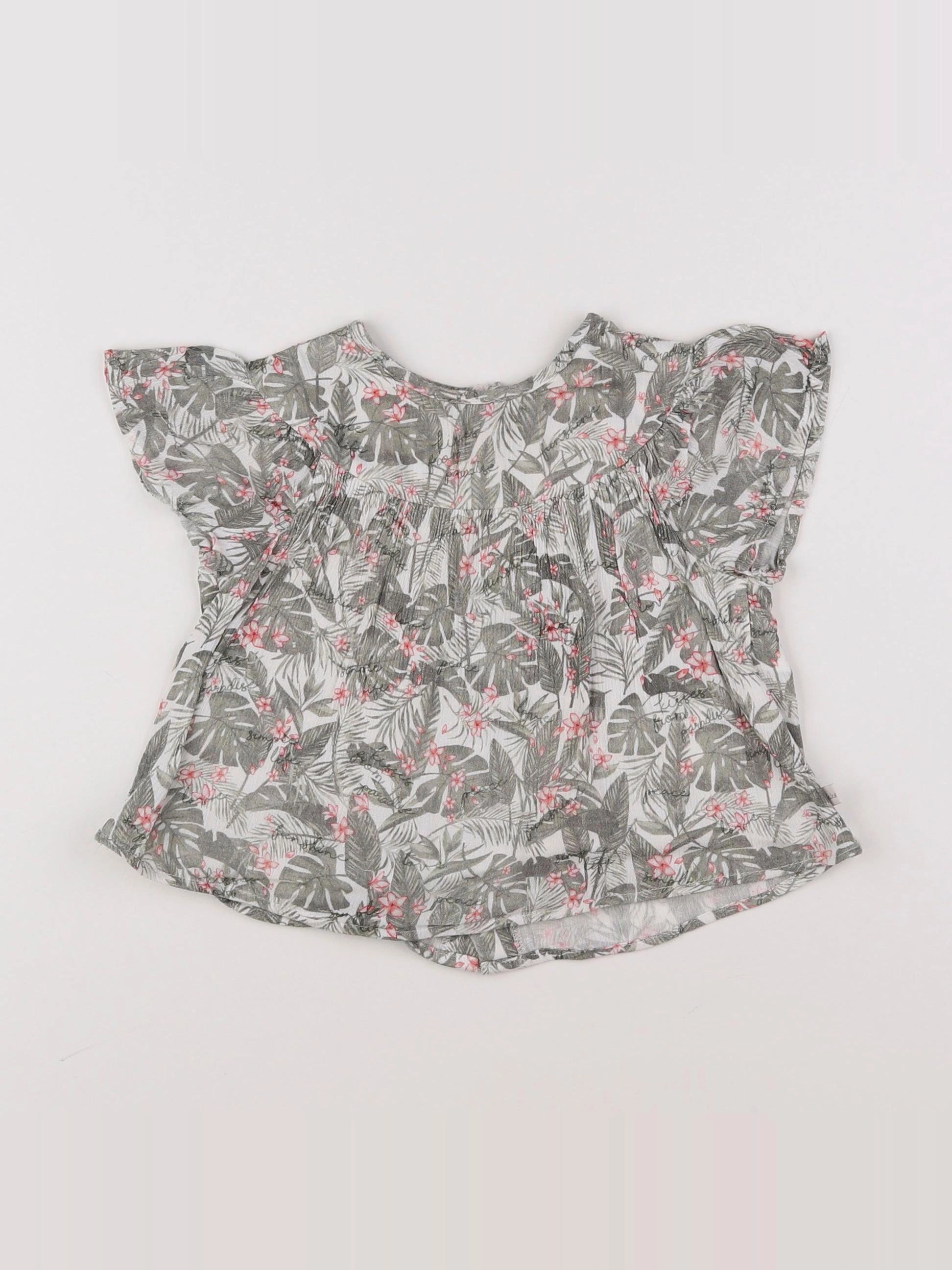 IKKS - blouse vert - 2 ans