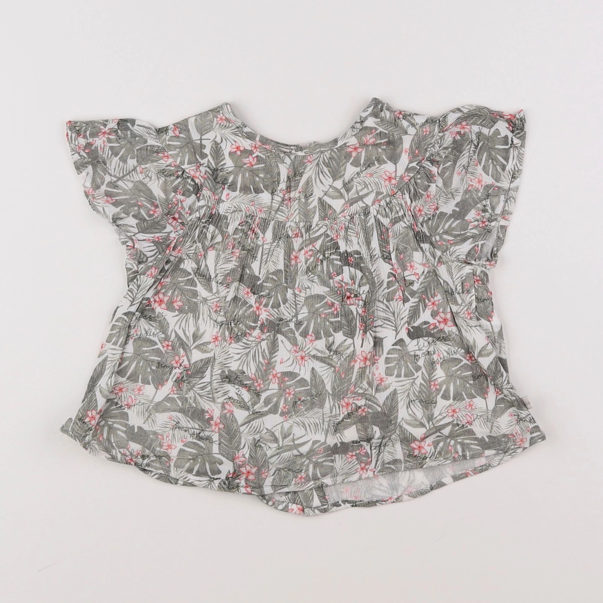 IKKS - blouse vert - 2 ans