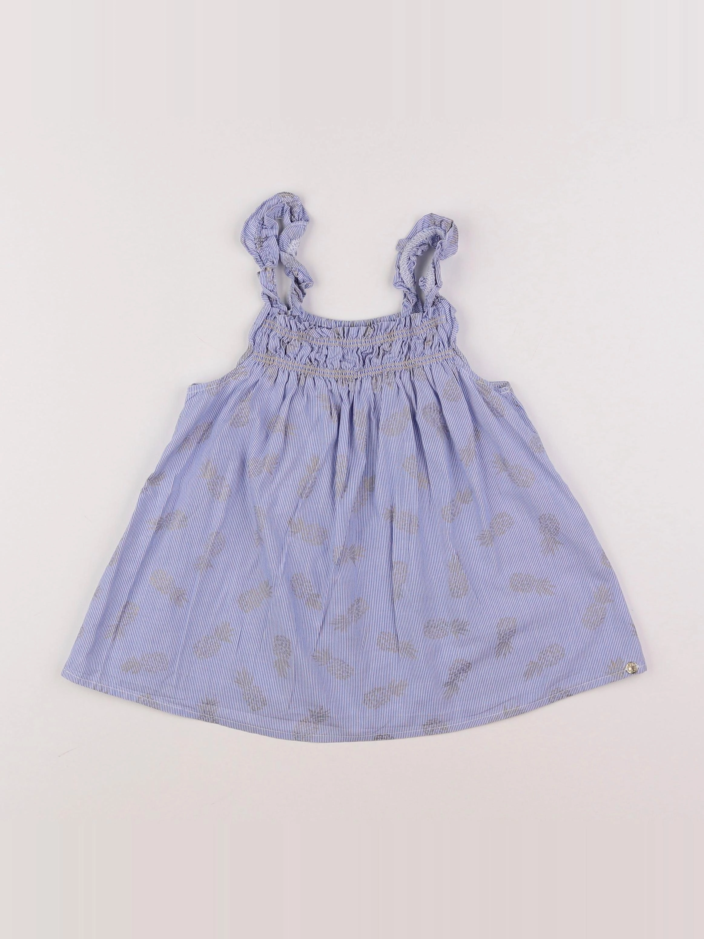 IKKS - blouse bleu - 8 ans