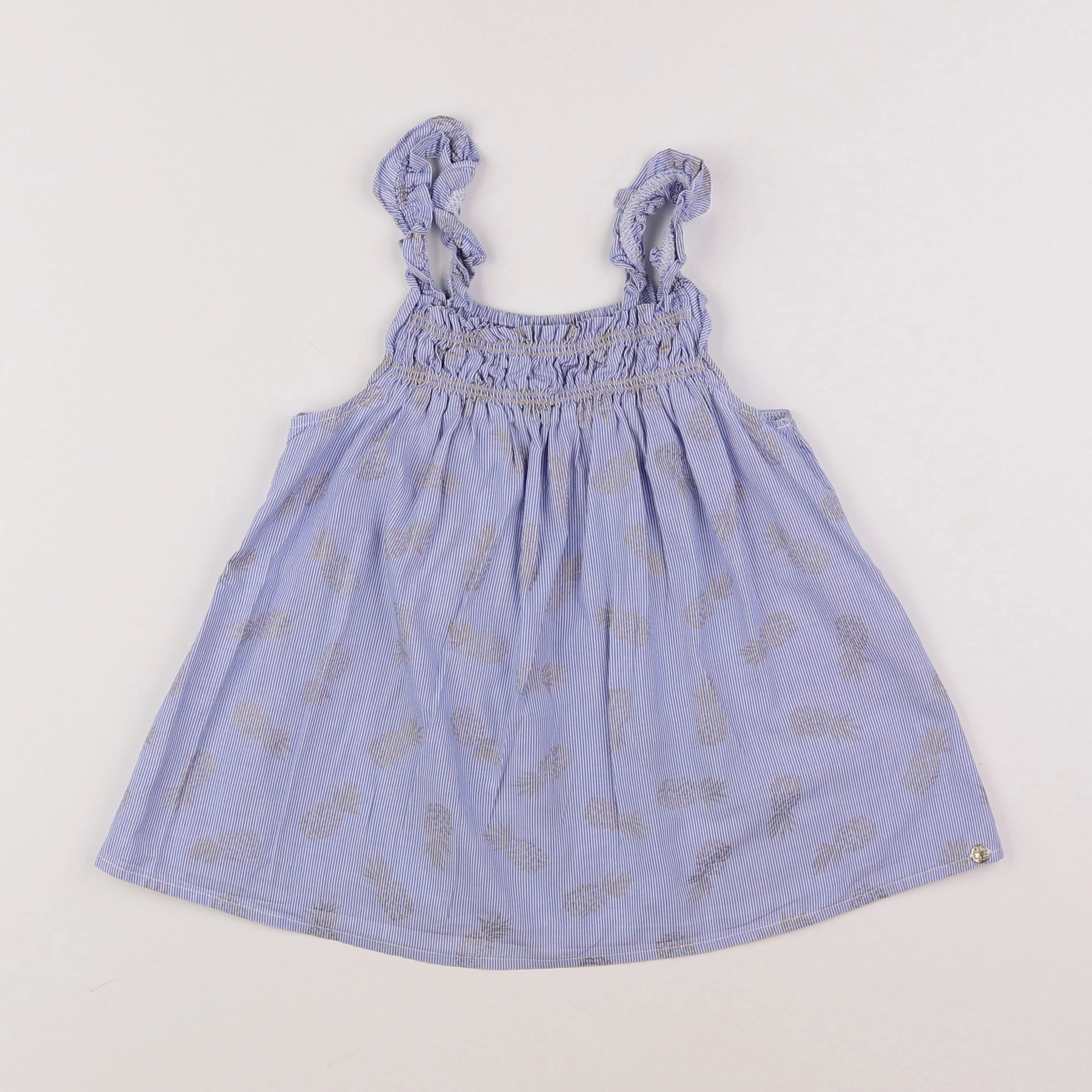 IKKS - blouse bleu - 8 ans