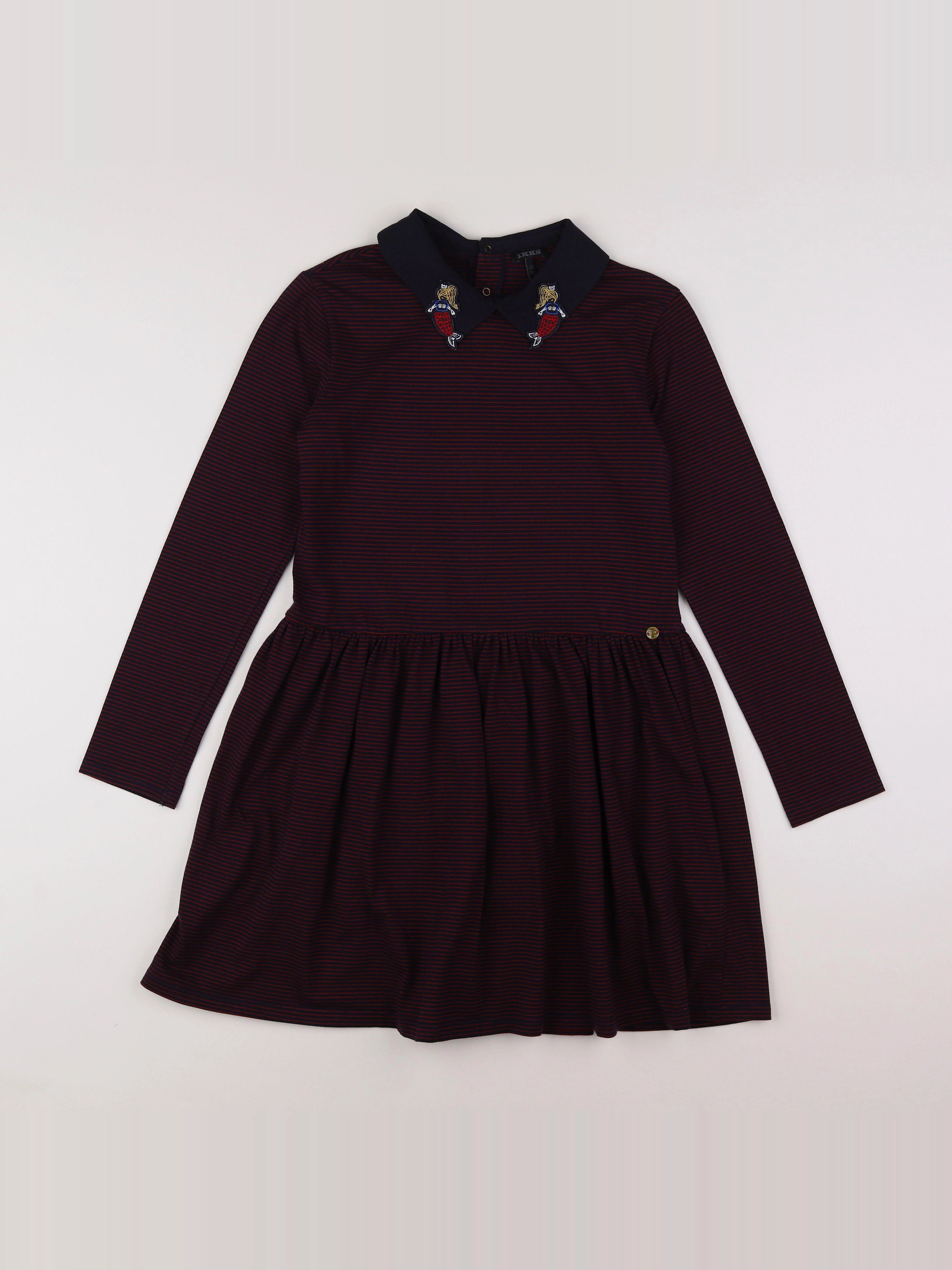 IKKS - robe bleu, rouge - 12 ans