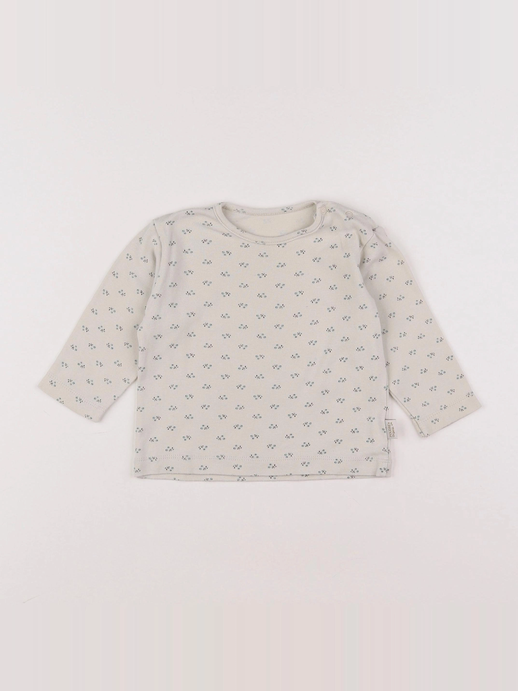 Poudre Organic - tee-shirt beige - 6 mois