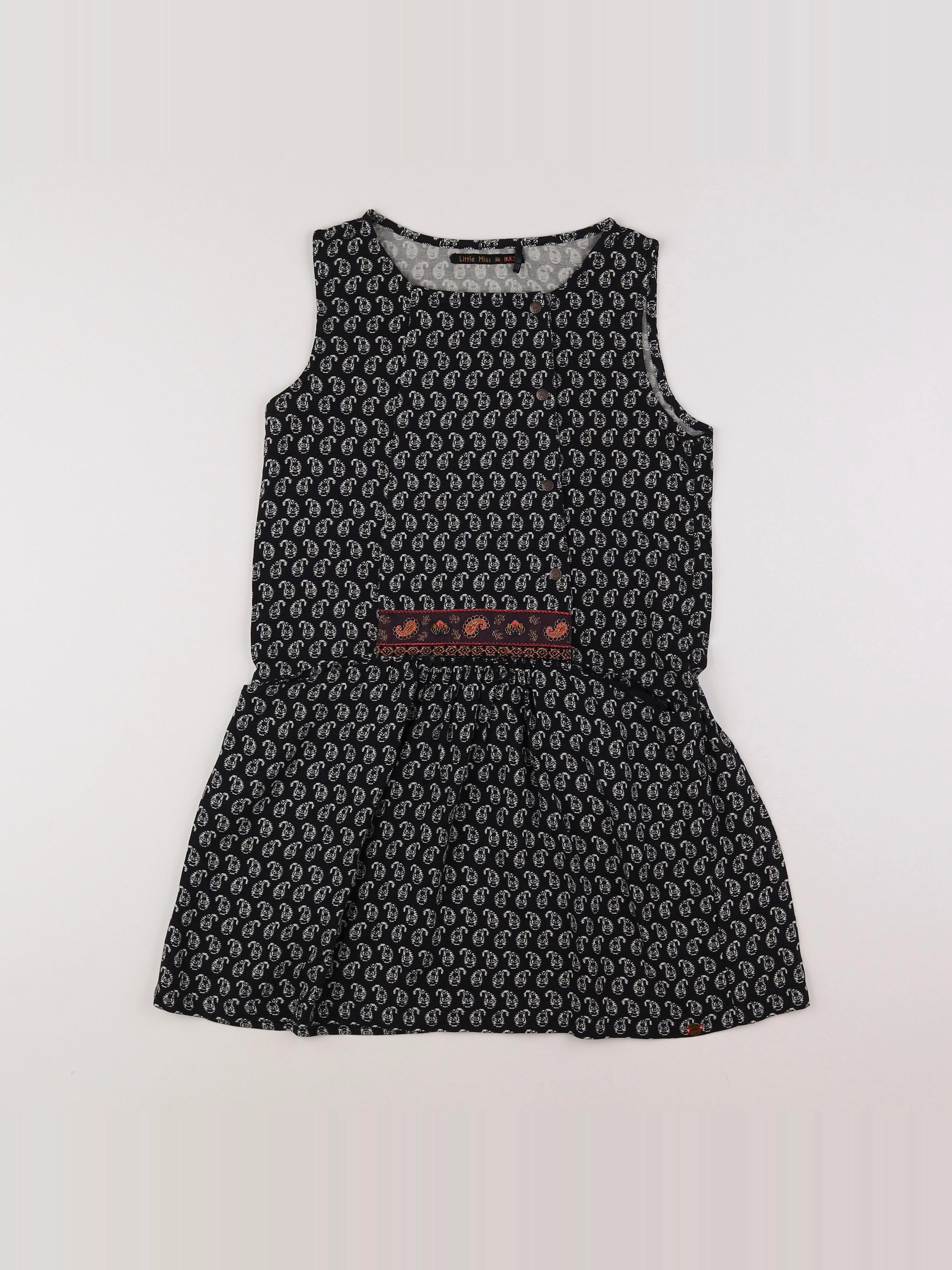 IKKS - robe noir - 10 ans