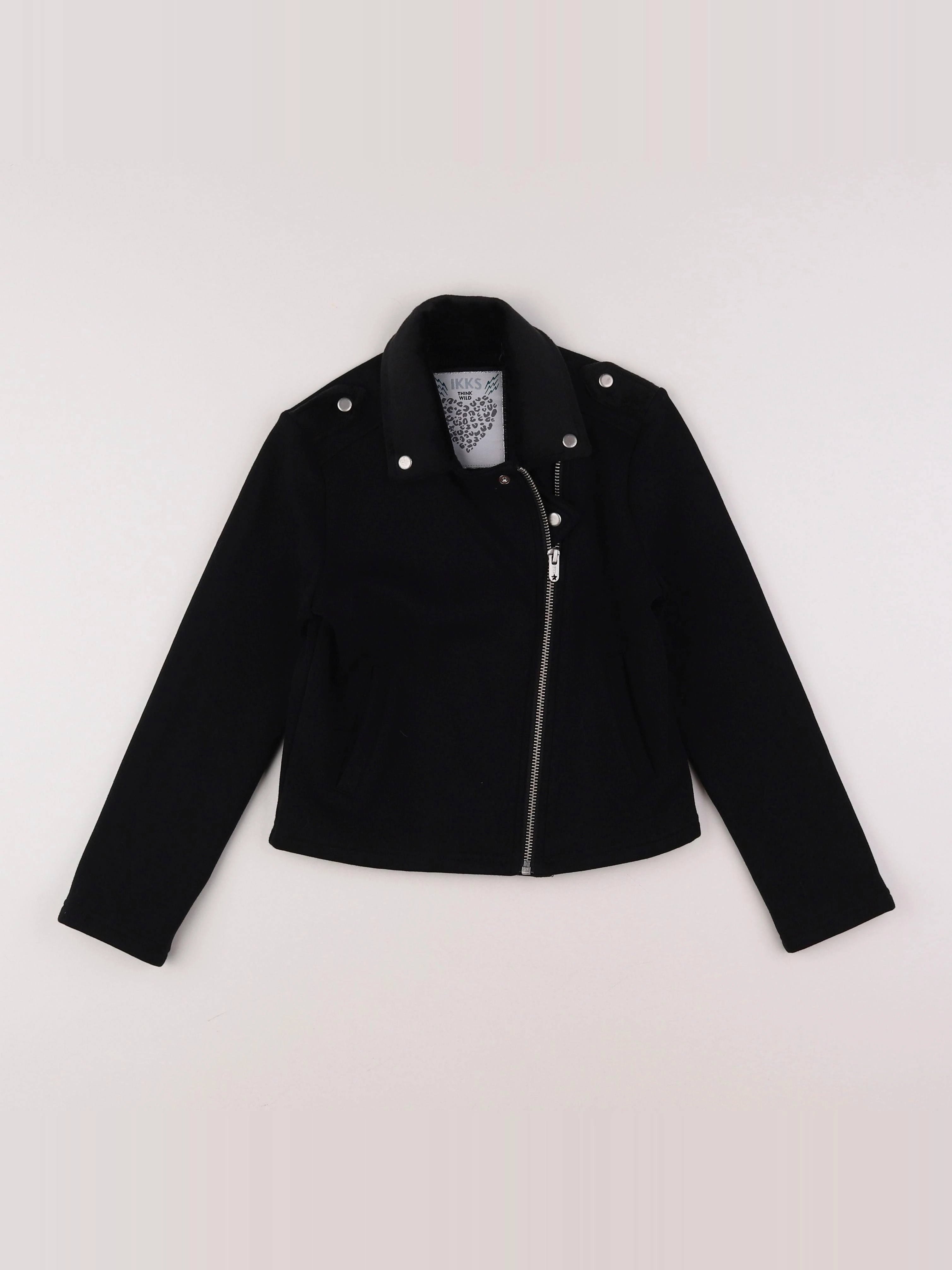 IKKS - veste imprimé au dos noir - 8 ans