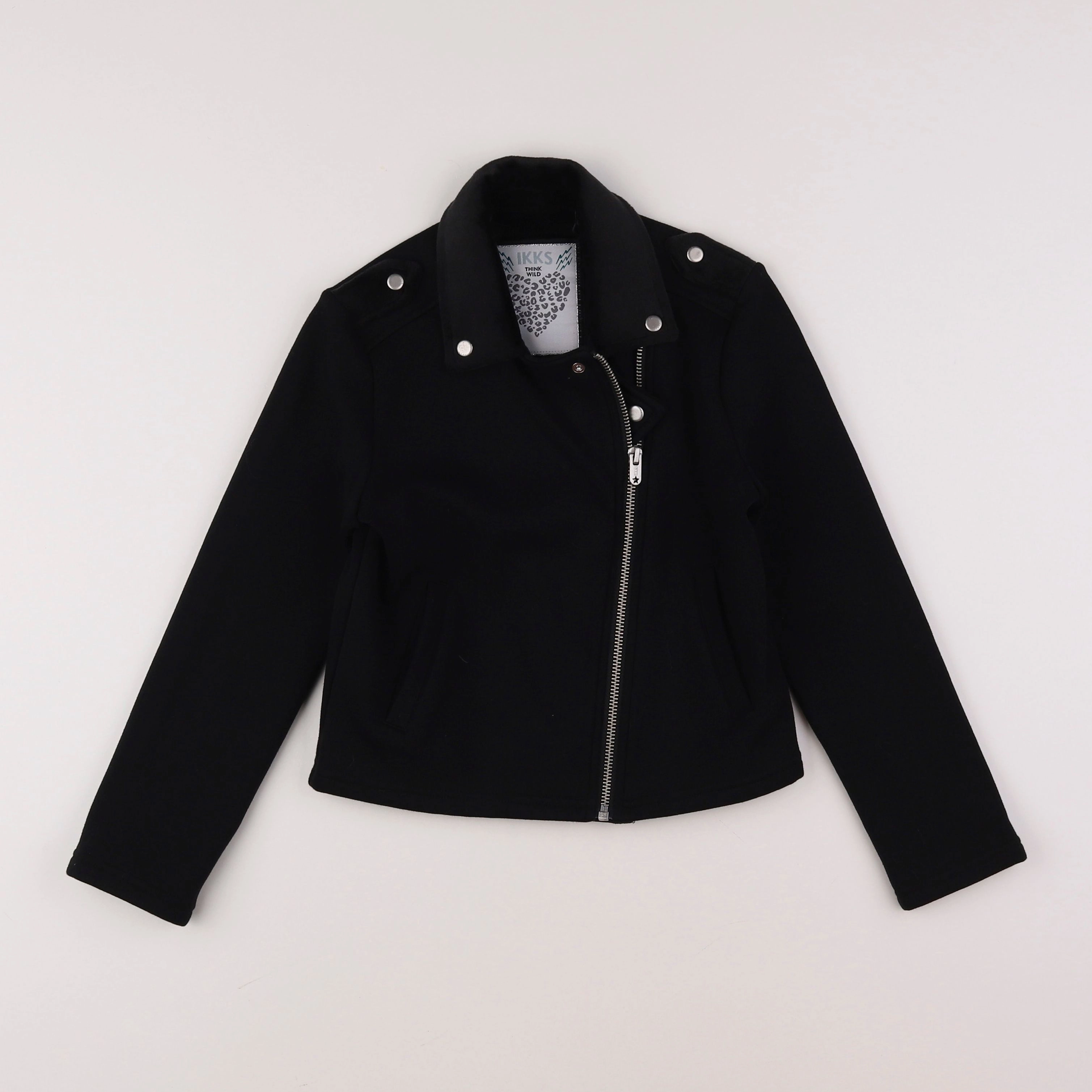 IKKS - veste imprimé au dos noir - 8 ans