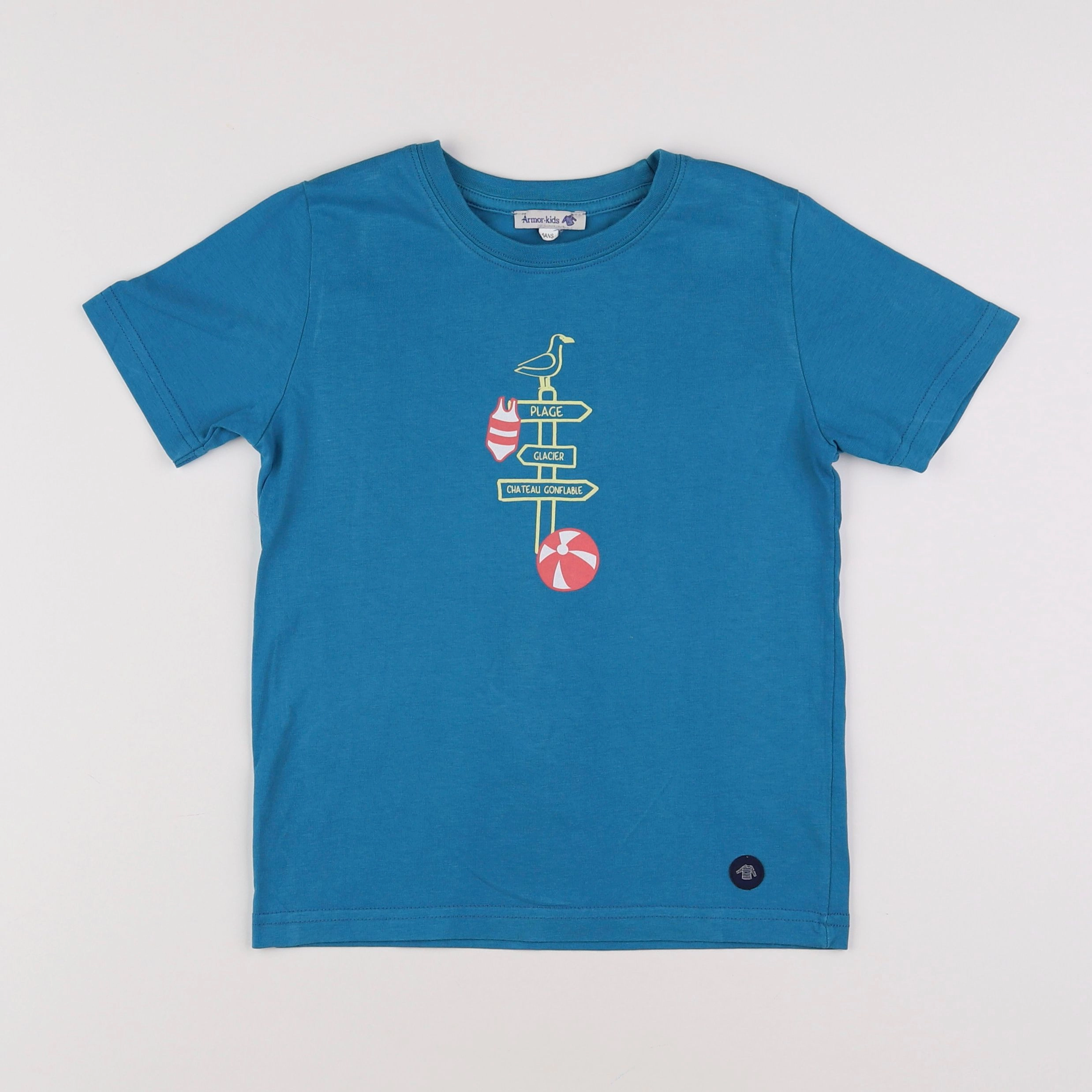 Armor Lux - tee-shirt bleu - 6 ans