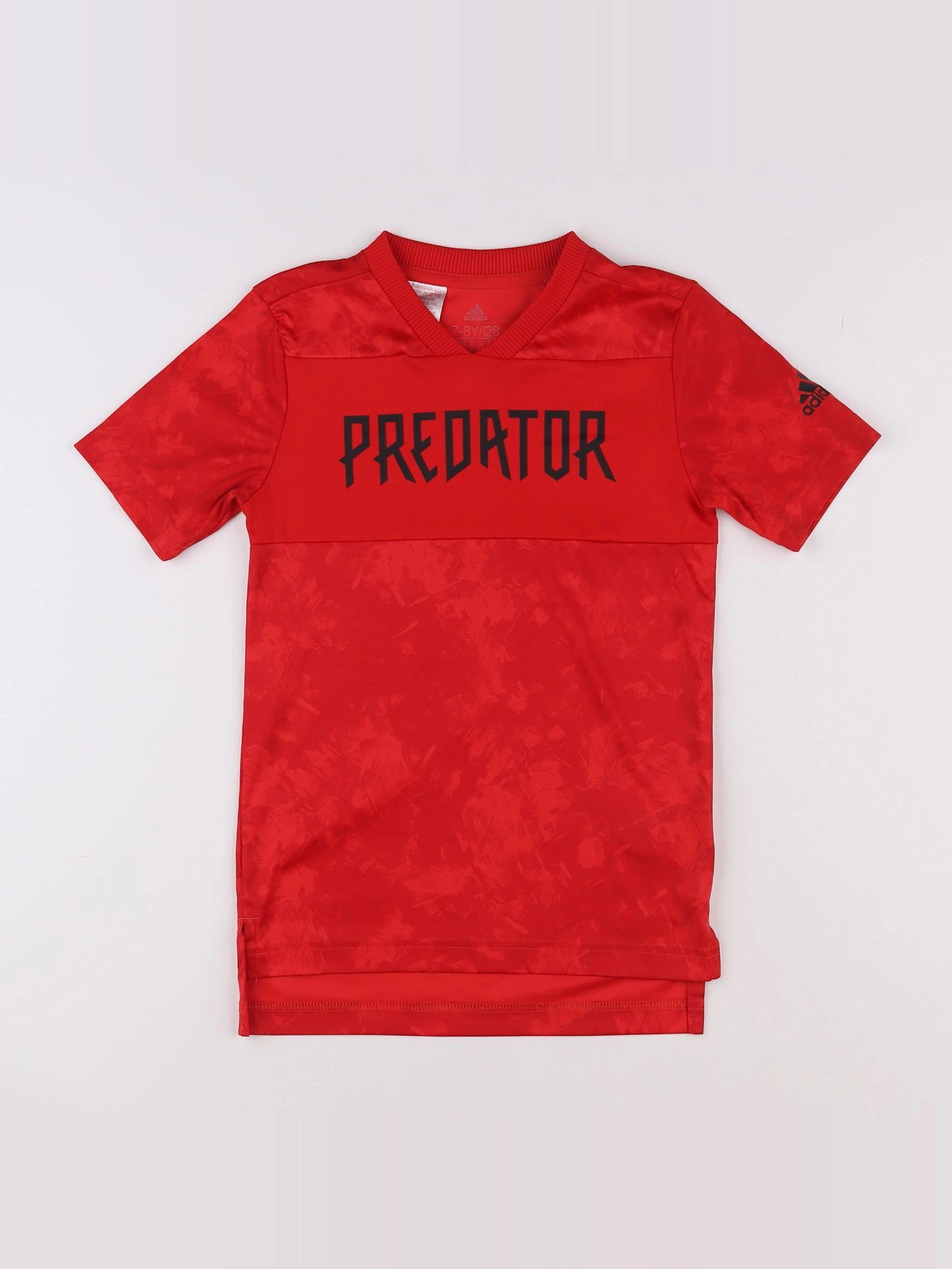 Adidas - tee-shirt rouge - 7/8 ans